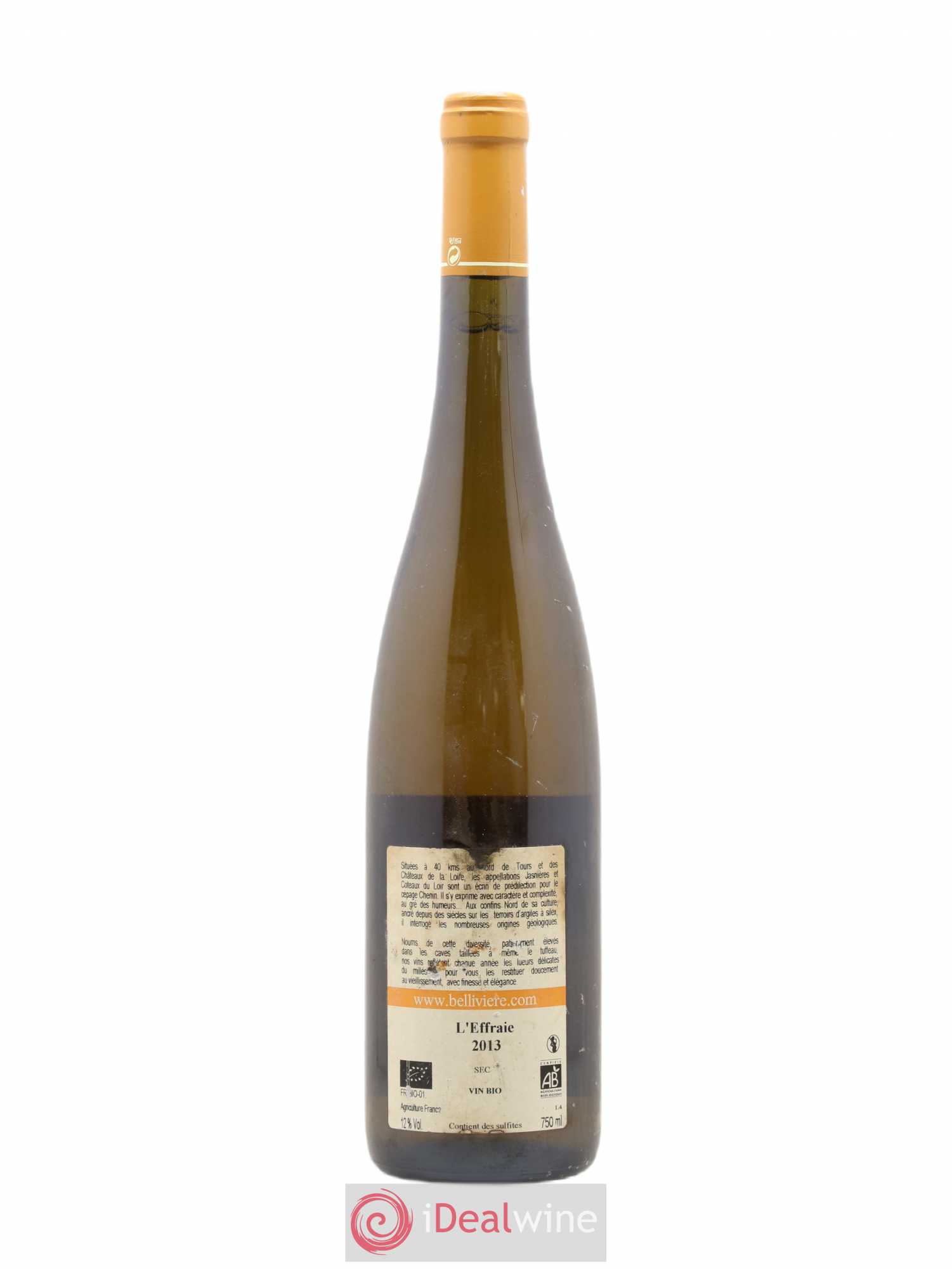 Coteaux du Loir L'Effraie Domaine de Bellivière 2013 - Lot de 1 bouteille - 1