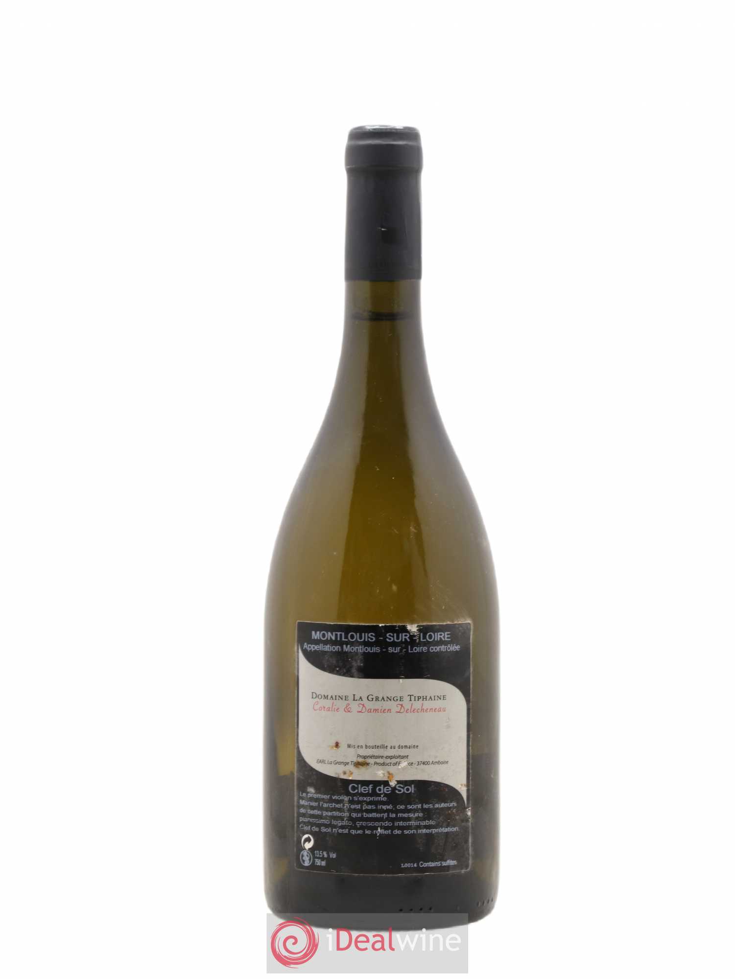 Montlouis-sur-Loire Clef de Sol La Grange Tiphaine 2014 - Lot de 1 bouteille - 1