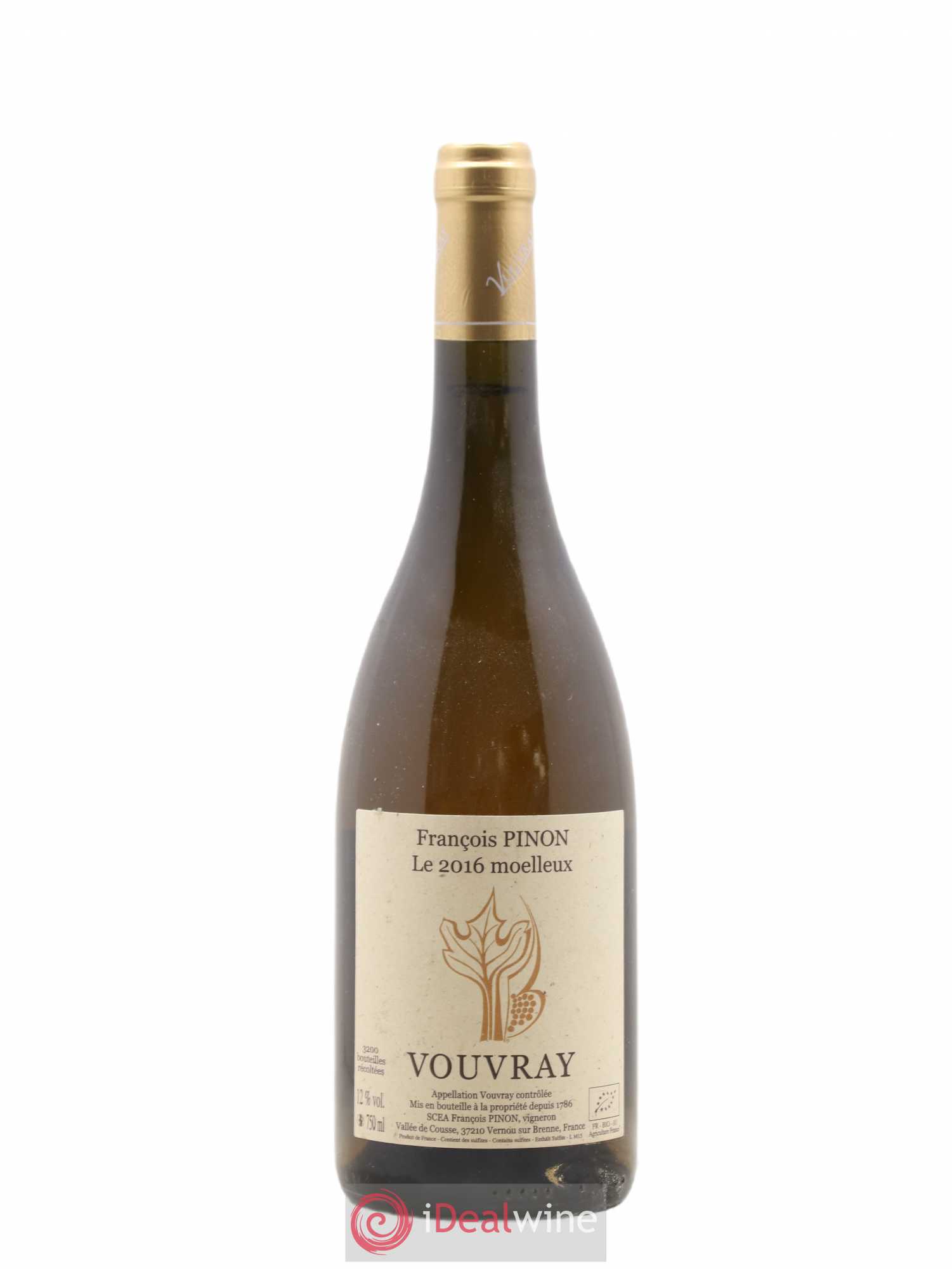 Vouvray Francois Pinon 2016 - Posten von 1 Flasche - 0