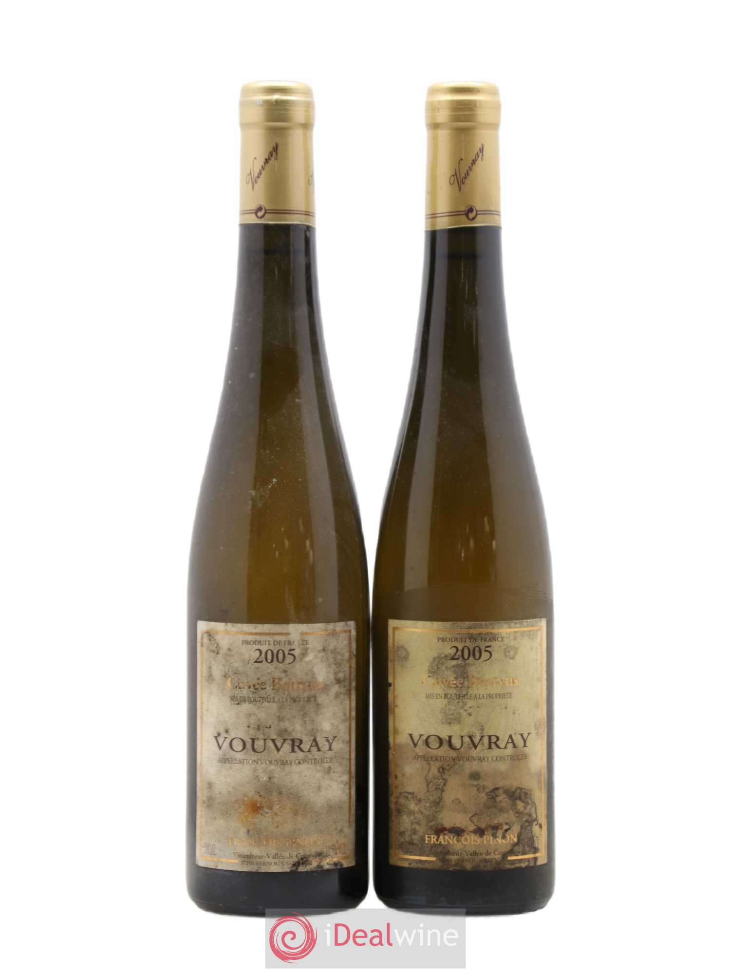 Vouvray Botrytis Francois Pinon 50cl 2005 - Lotto di 2 bottiglie - 0