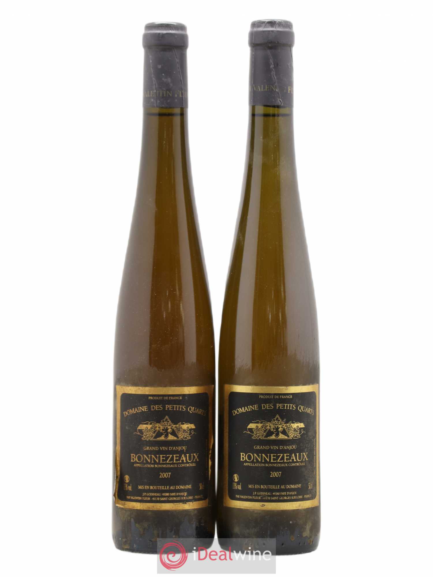 Bonnezeaux Petits Quarts 50cl 2007 - Lotto di 2 bottiglie - 0