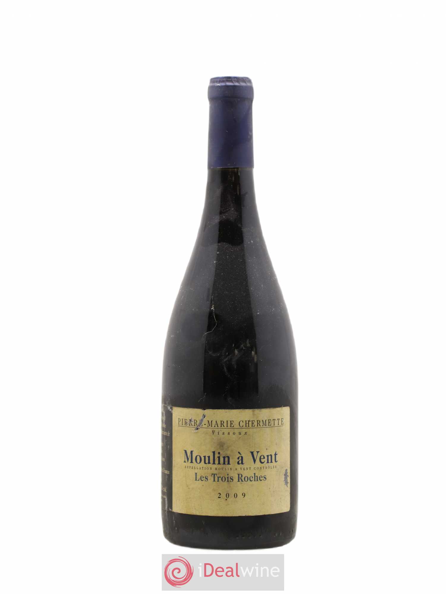 Moulin-à-Vent Les Trois Roches Domaine du Vissoux - P-M. Chermette 2009 - Lot de 1 bouteille - 0