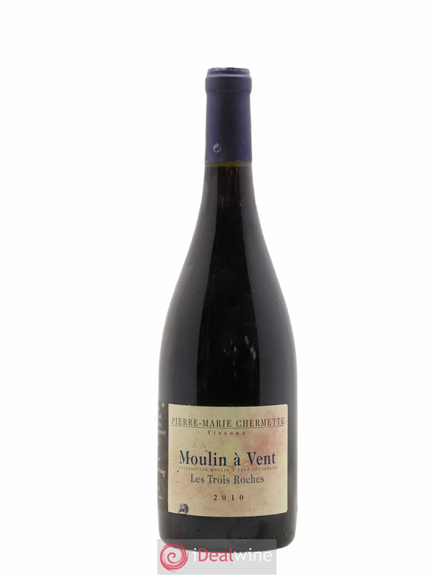 Moulin-à-Vent Les Trois Roches Domaine du Vissoux - P-M. Chermette 2010 - Lot de 1 bouteille - 0