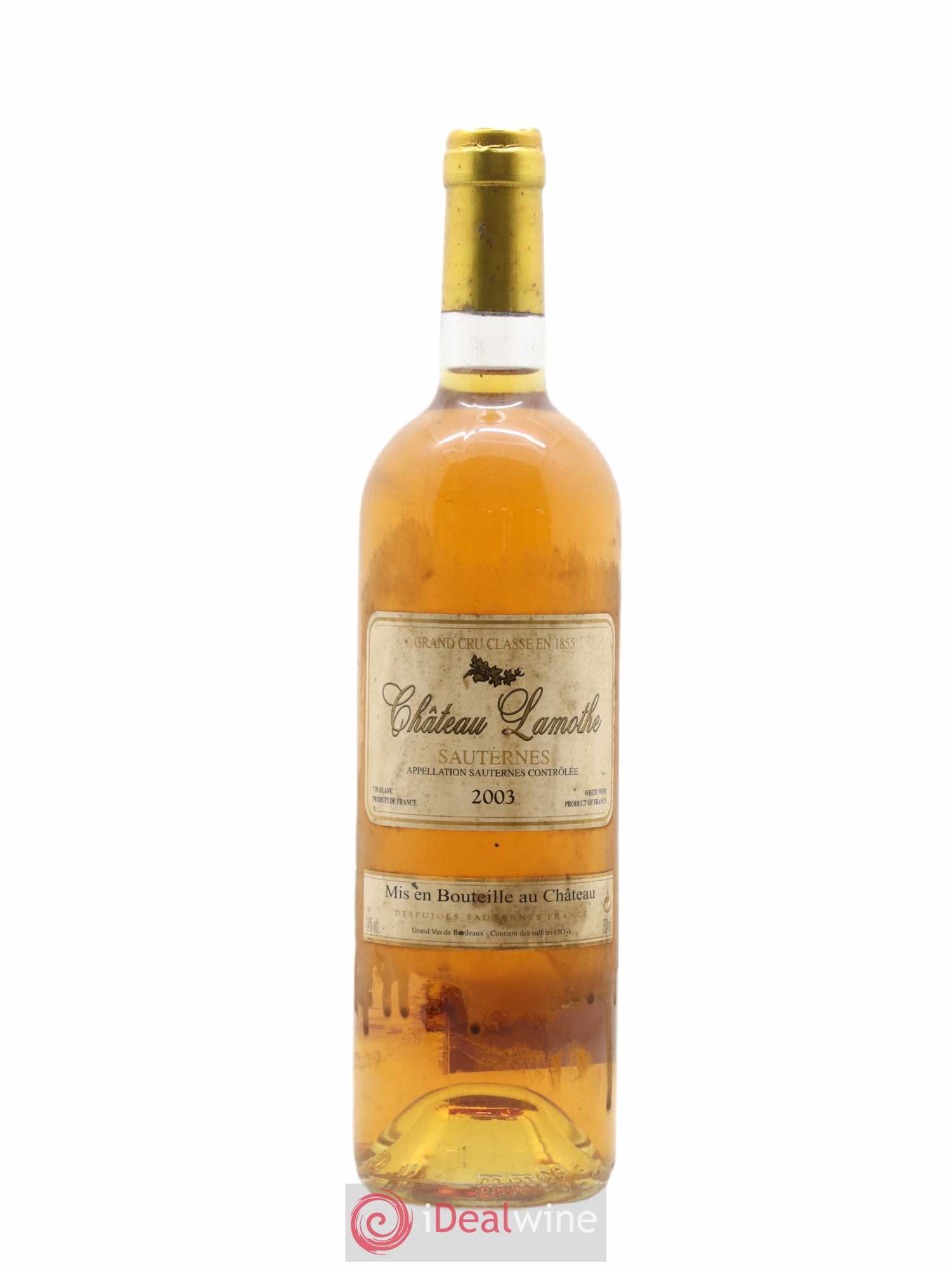 Château Lamothe 2ème Grand Cru Classé 2003 - Lotto di 1 bottiglia - 0