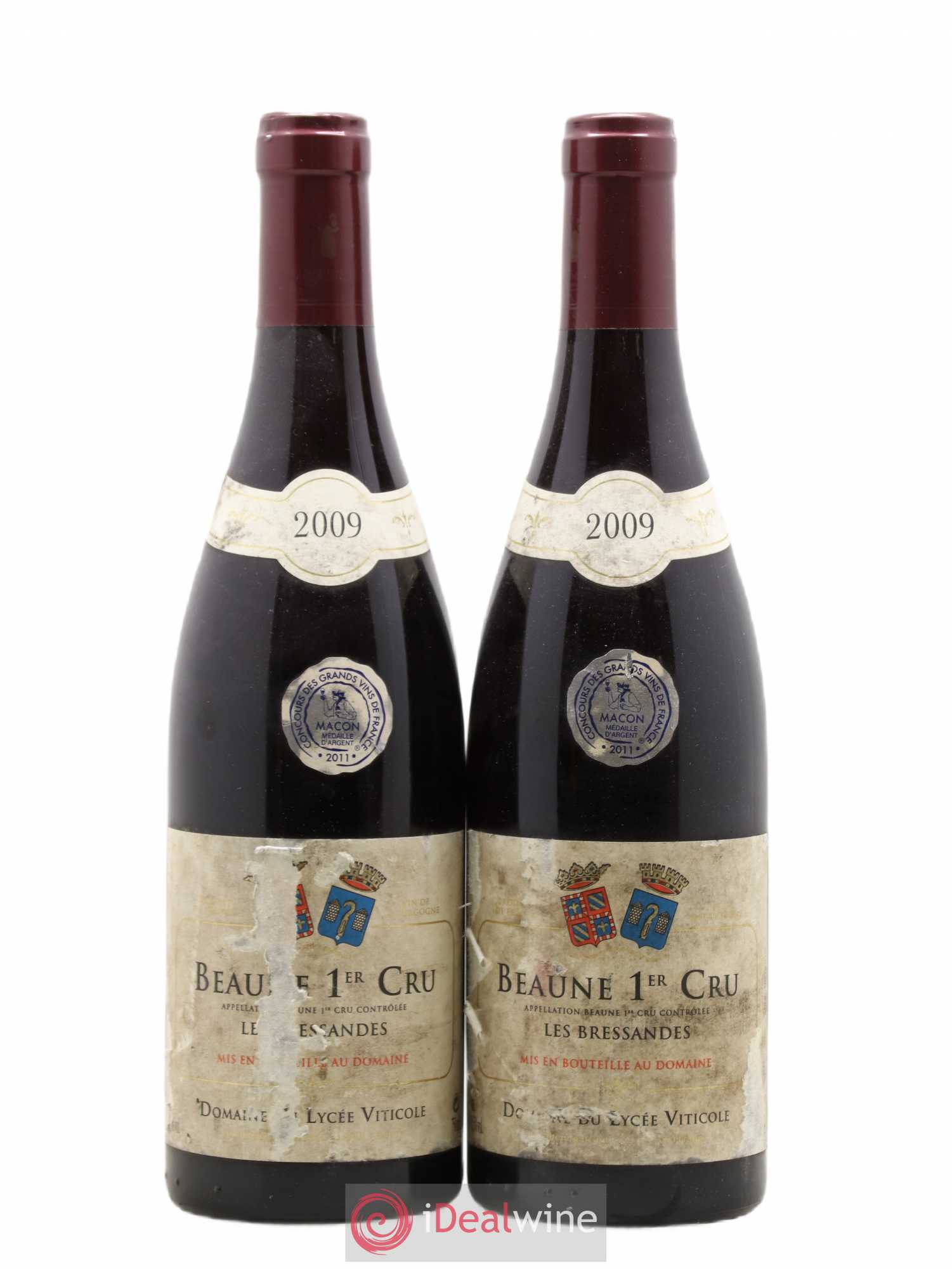 Beaune 1er Cru Bressandes Lycée viticole 2009 - Posten von 2 Flaschen - 0