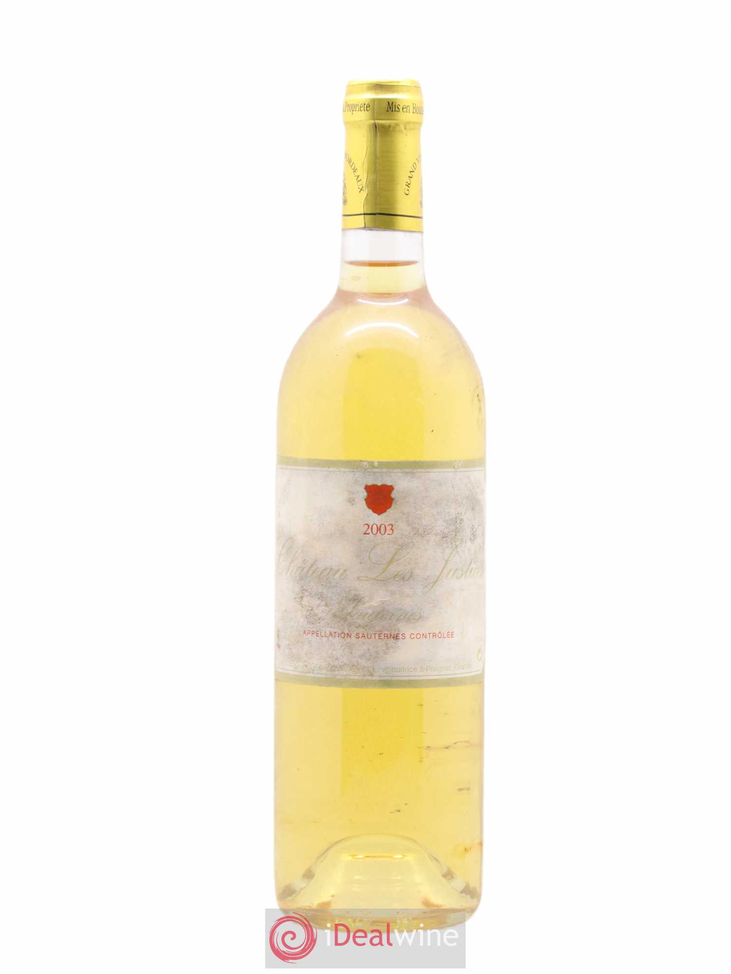 Château les Justices Cru Bourgeois 2003 - Lotto di 1 bottiglia - 0