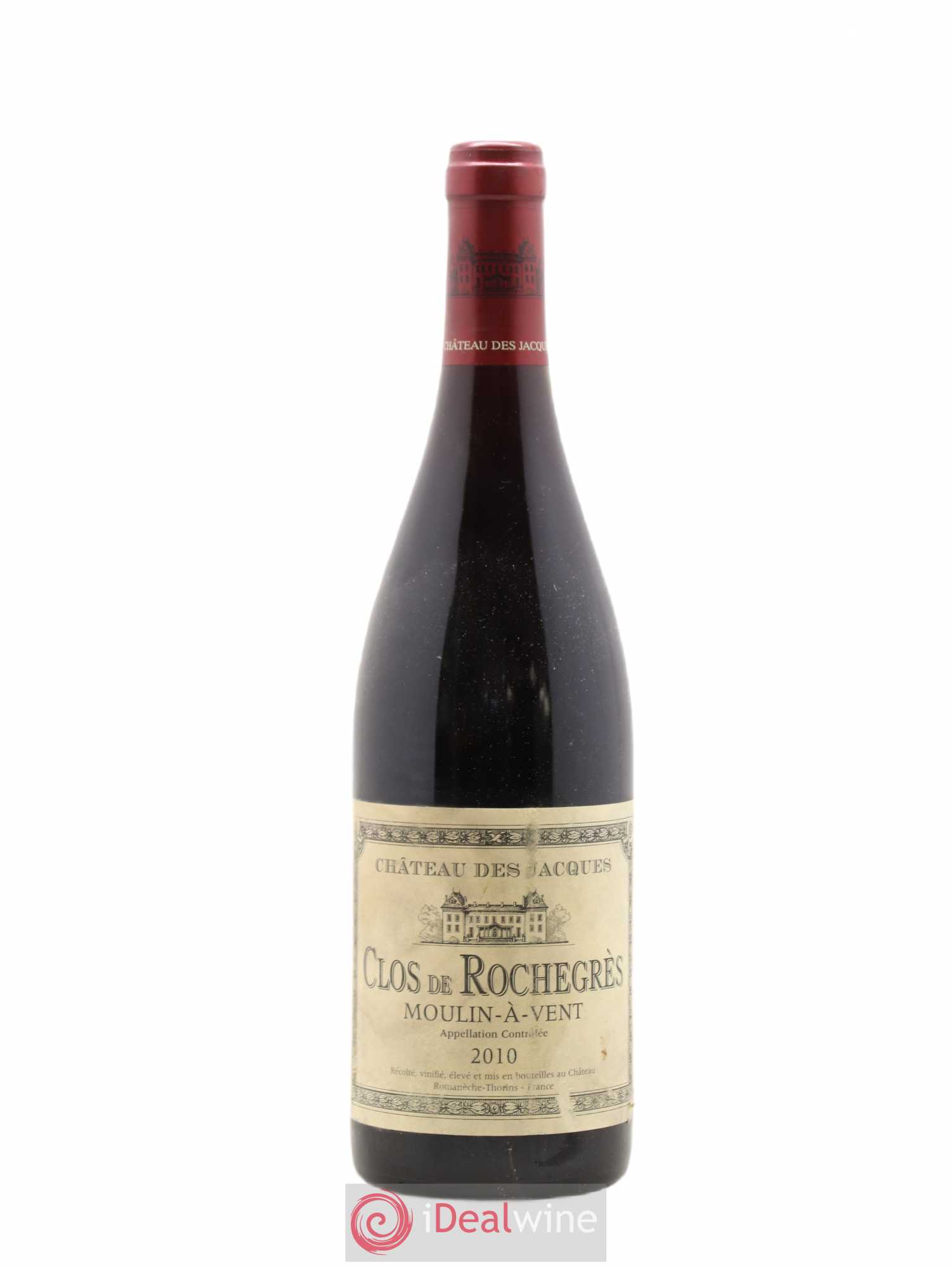 Moulin-à-Vent Clos de Rochegrès Château des Jacques 2010 - Lot de 1 bouteille - 0