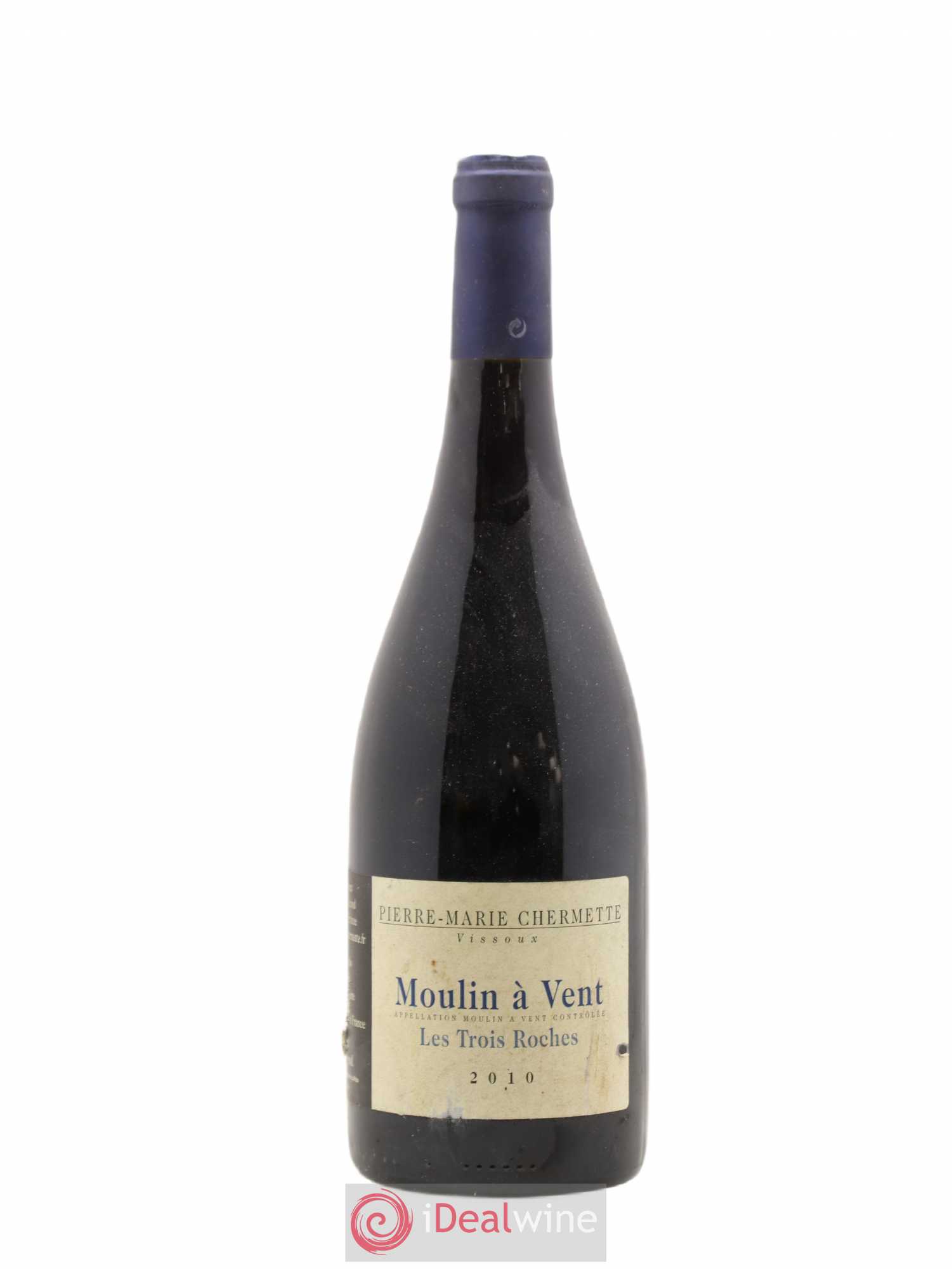 Moulin-à-Vent Les Trois Roches Domaine du Vissoux - P-M. Chermette 2010 - Lot de 1 bouteille - 0