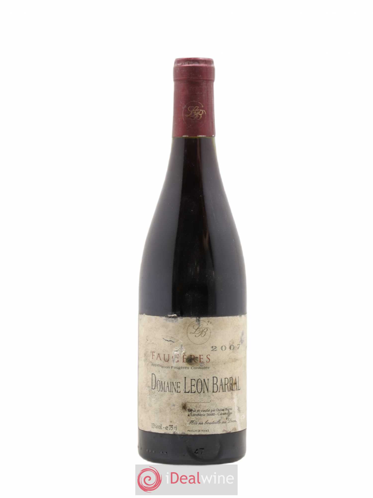 Faugères Domaine Léon Barral 2007 - Lot de 1 bouteille - 0