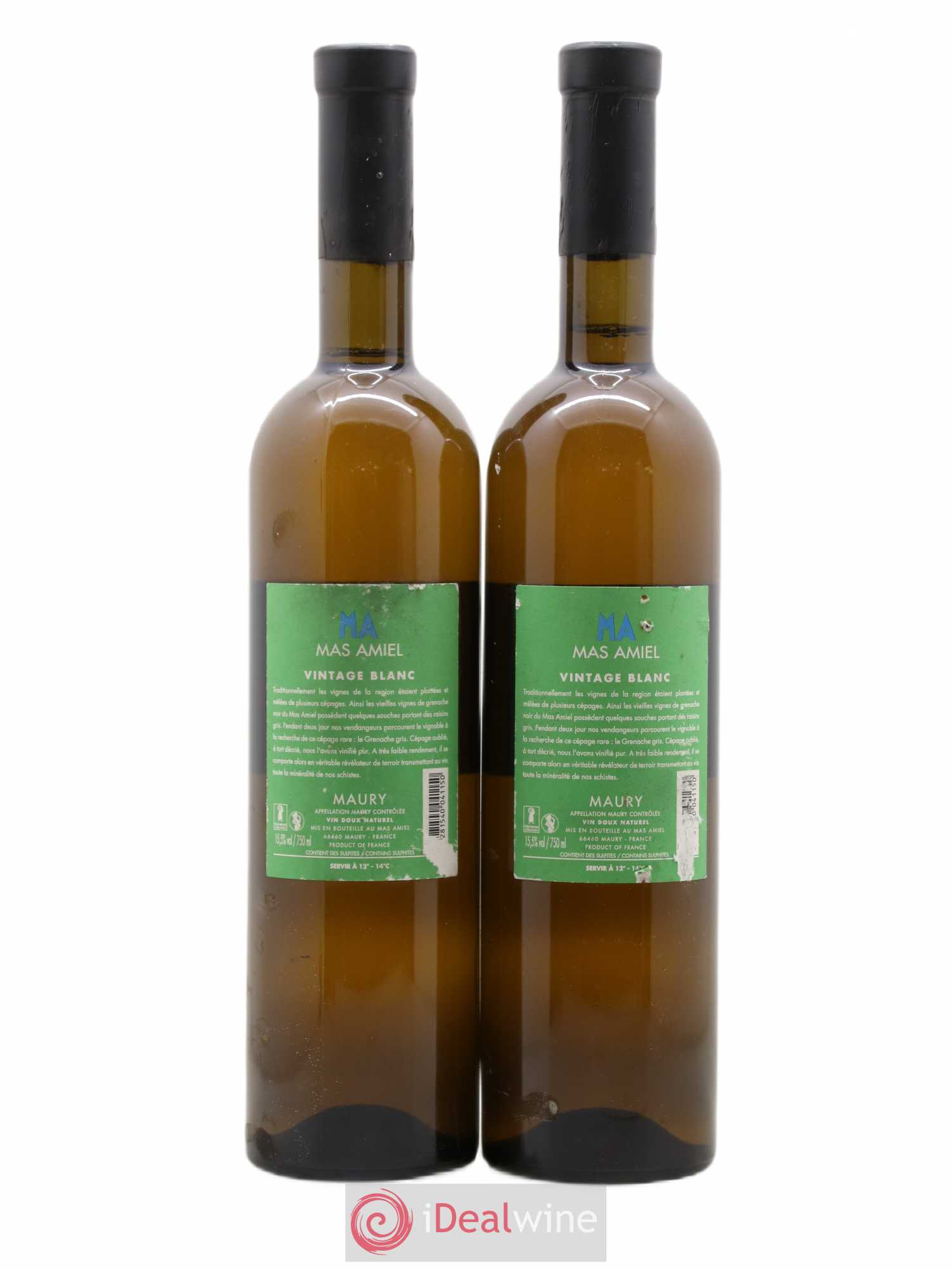Maury Mas Amiel Millésime 80 2015 - Lot de 2 bouteilles - 1