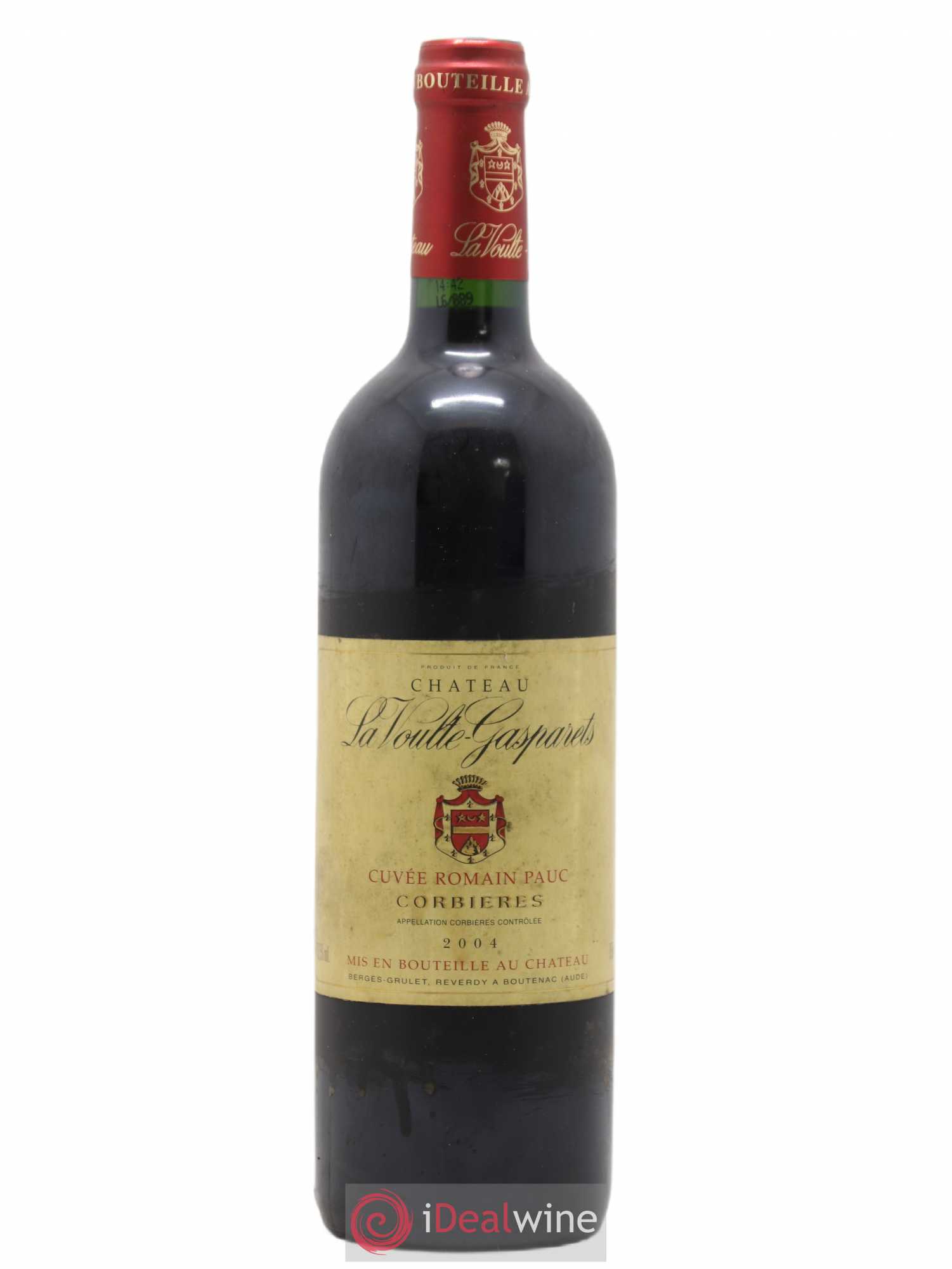 Corbières Boutenac La Voulte-Gasparets Cuvée Romain Pauc Patrick Reverdy 2004 - Lot de 1 bouteille - 0