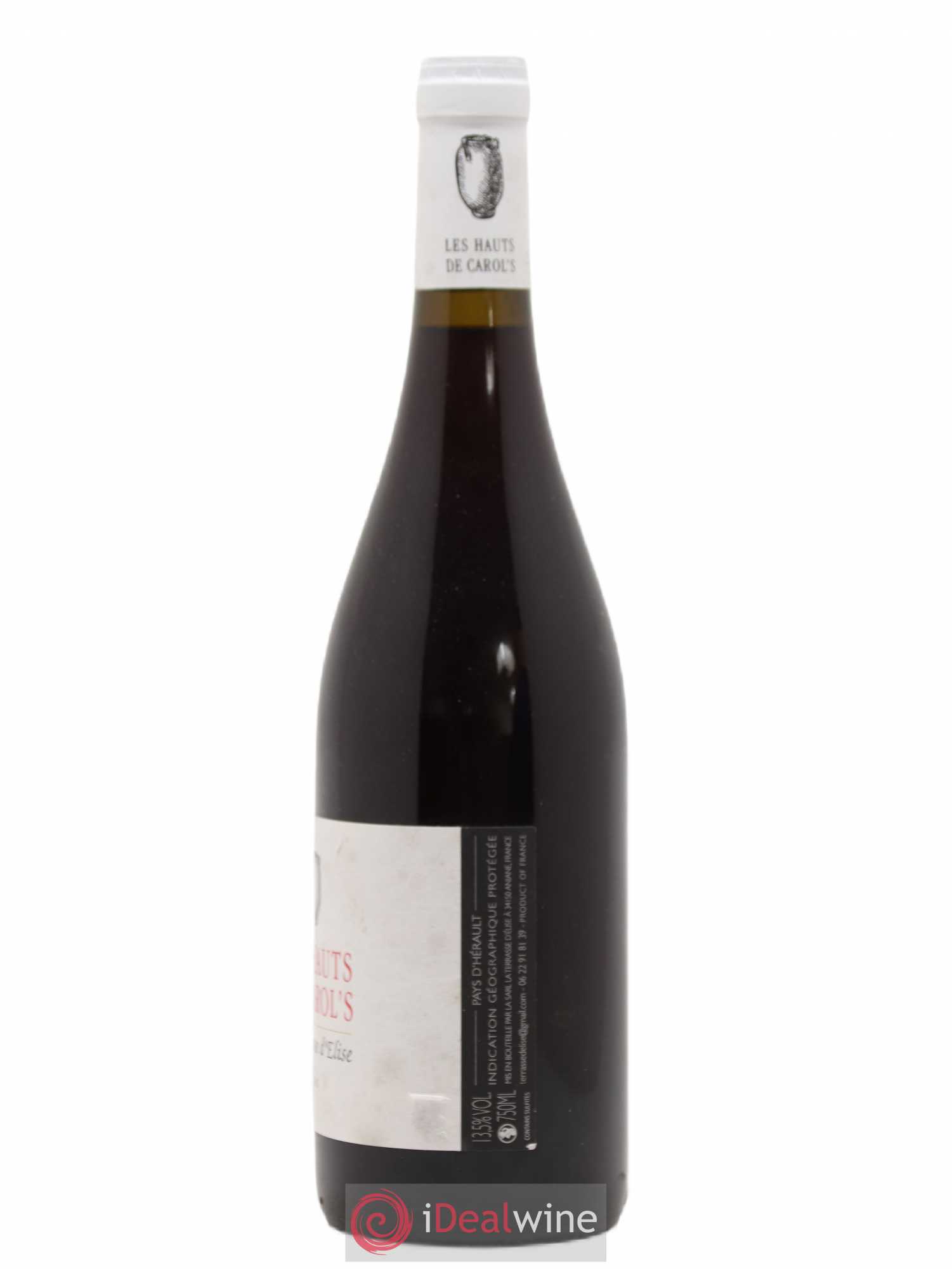 Pays d'Hérault Les Hauts de Carol's Terrasse d'Elise (Domaine de la) 2015 - Lot de 1 bouteille - 1