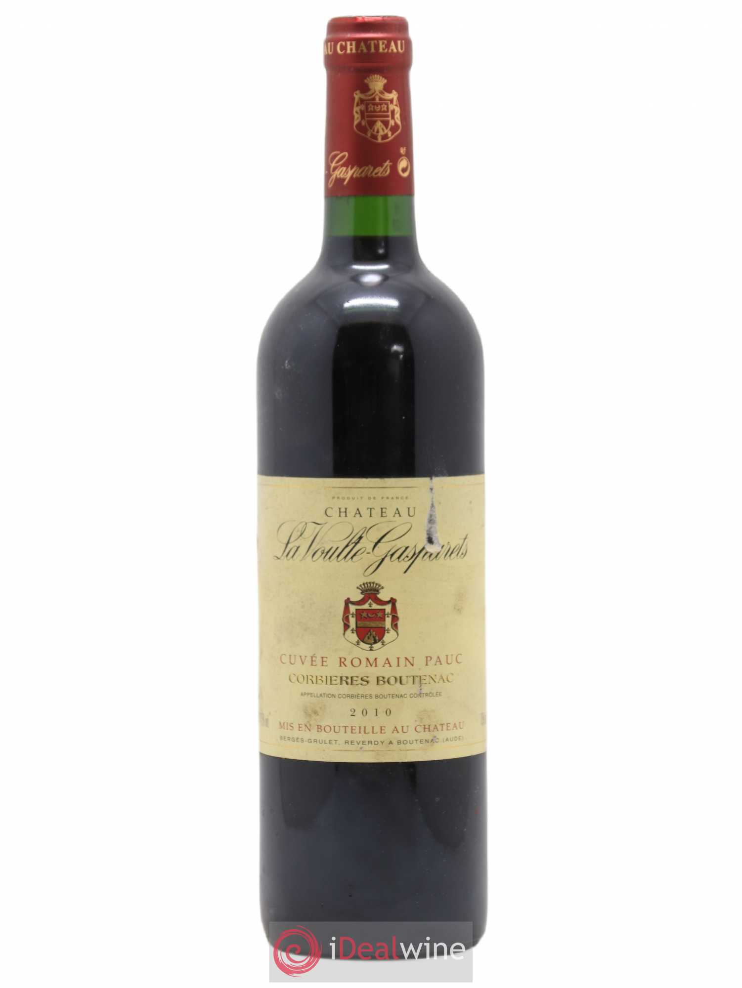 Corbières Boutenac La Voulte-Gasparets Cuvée Romain Pauc Patrick Reverdy 2010 - Lot de 1 bouteille - 0