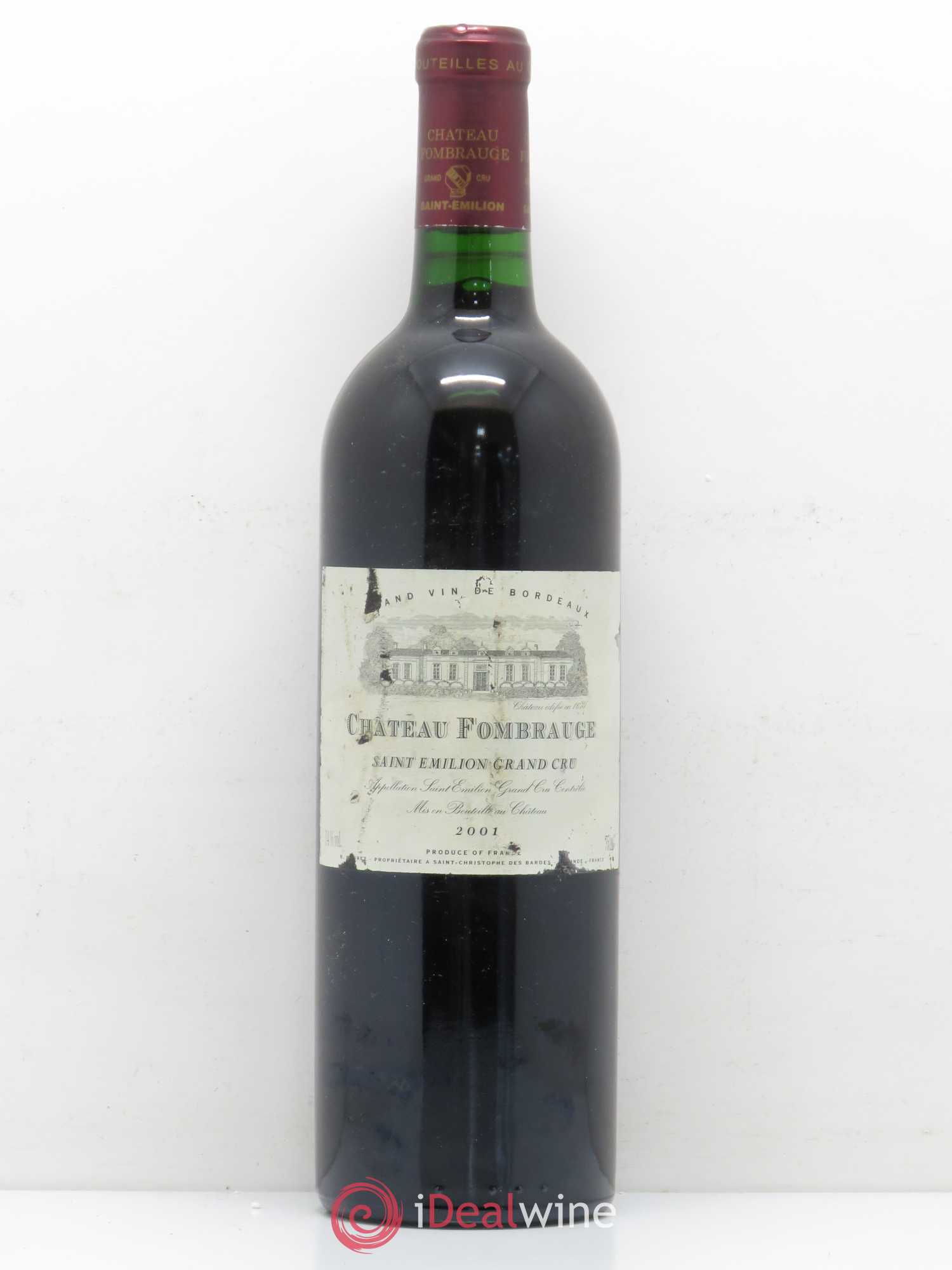 Château Fombrauge Grand Cru Classé 2001 - Lot de 1 bouteille - 0