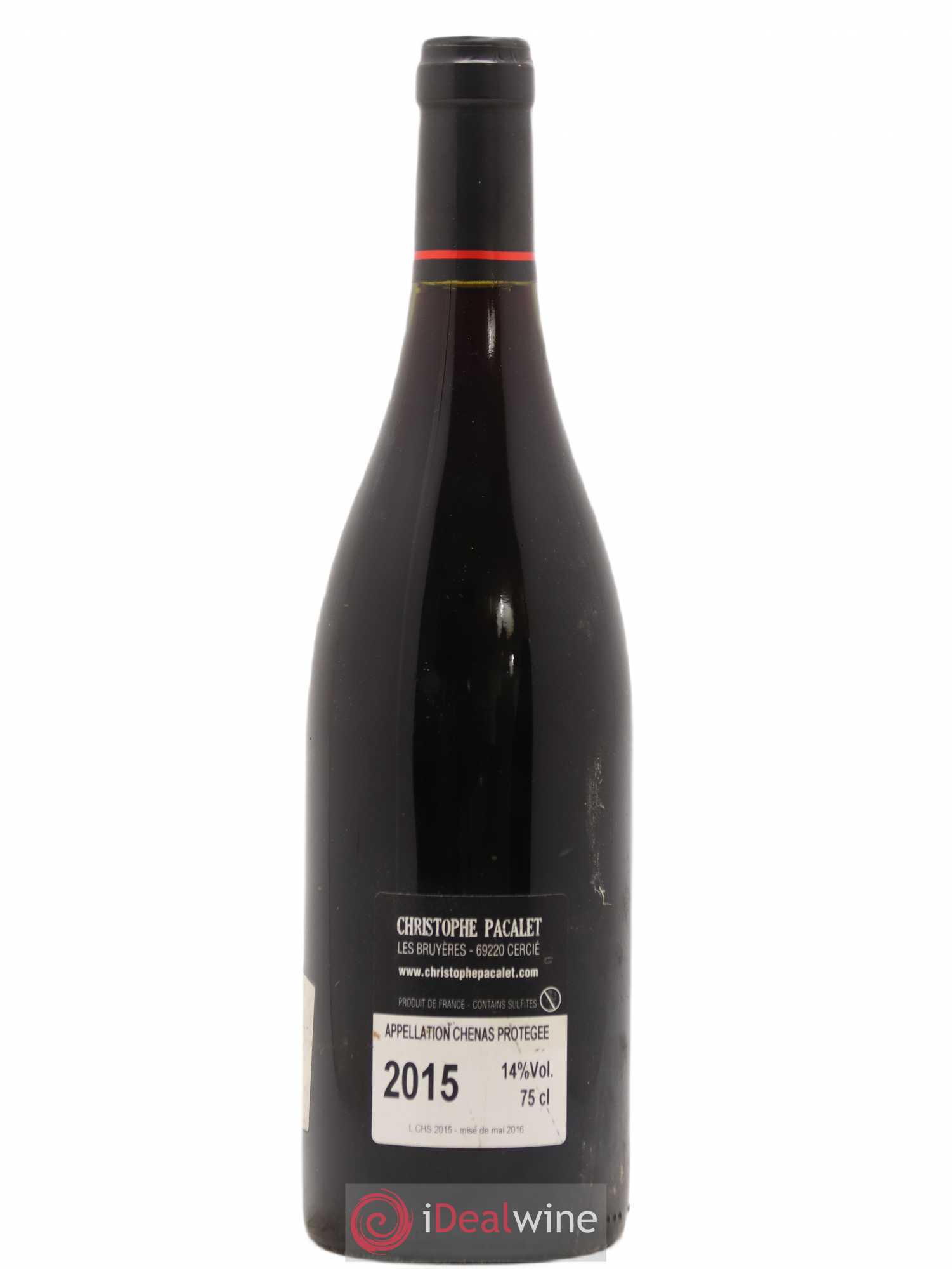 Chénas Christophe Pacalet 2015 - Posten von 1 Flasche - 1