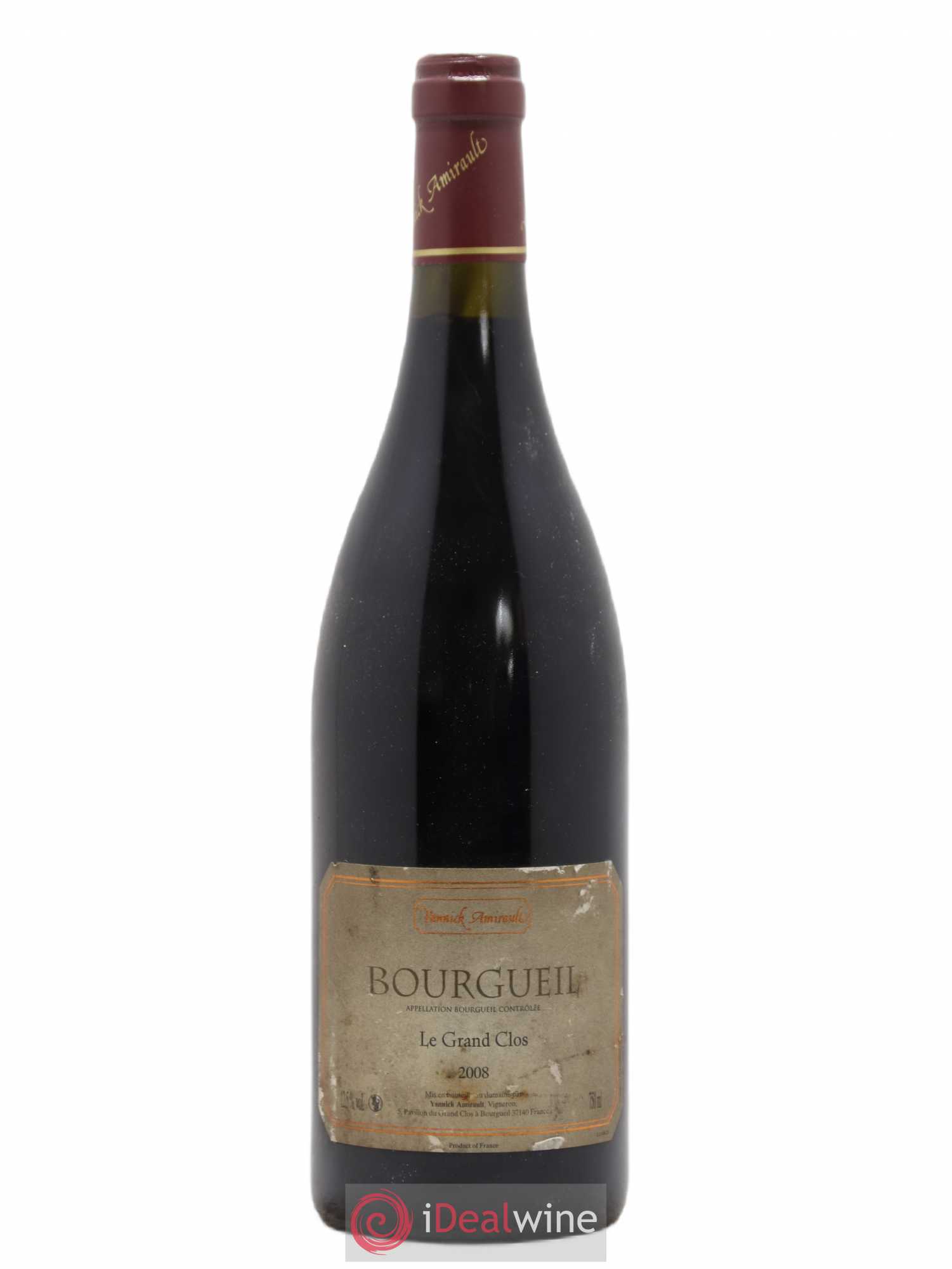 Bourgueil Grand Clos Yannick Amirault (Domaine) 2008 - Lot de 1 bouteille - 0