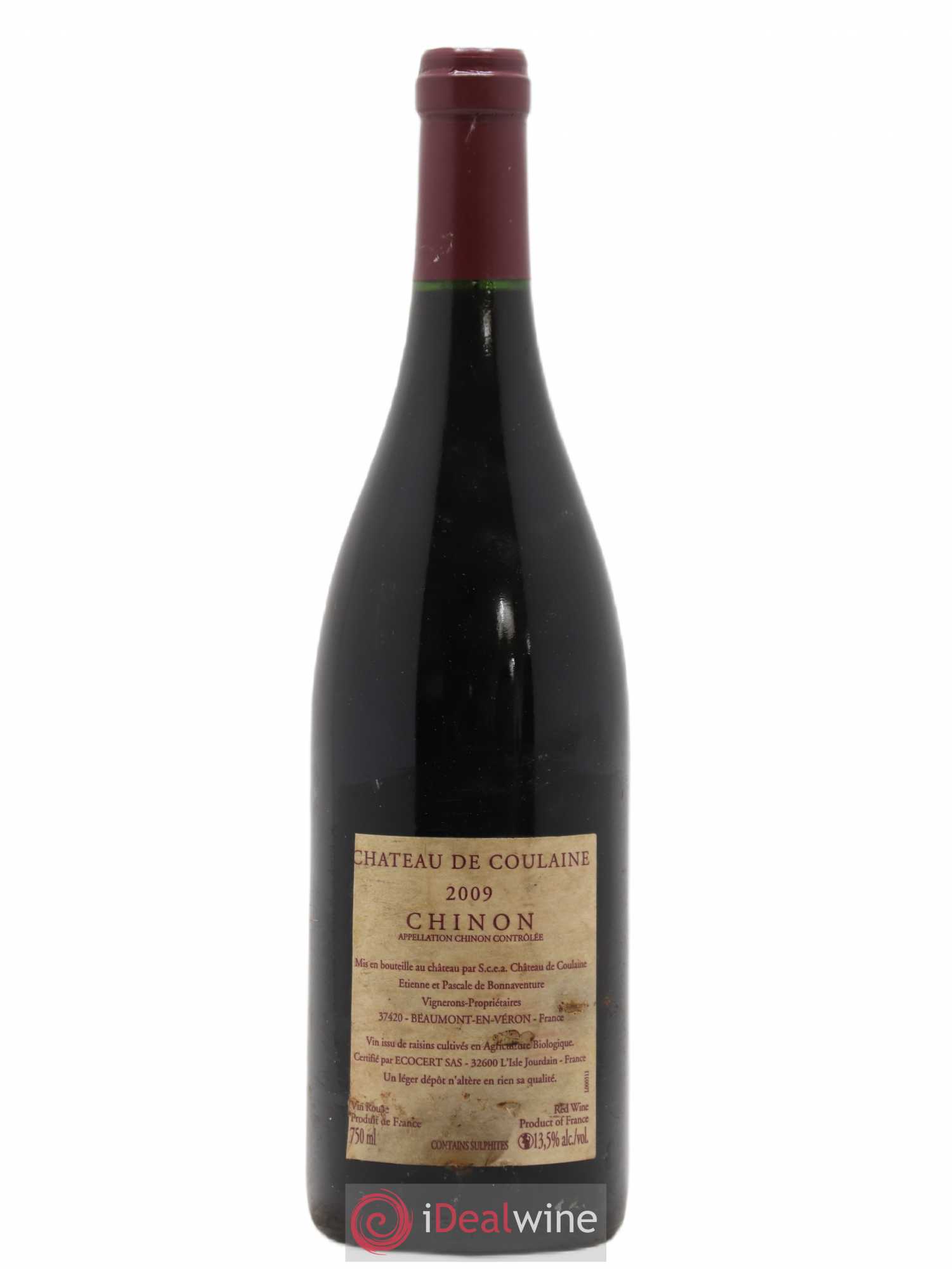 Chinon Coulaines Clos Turpenay 2009 - Posten von 1 Flasche - 1