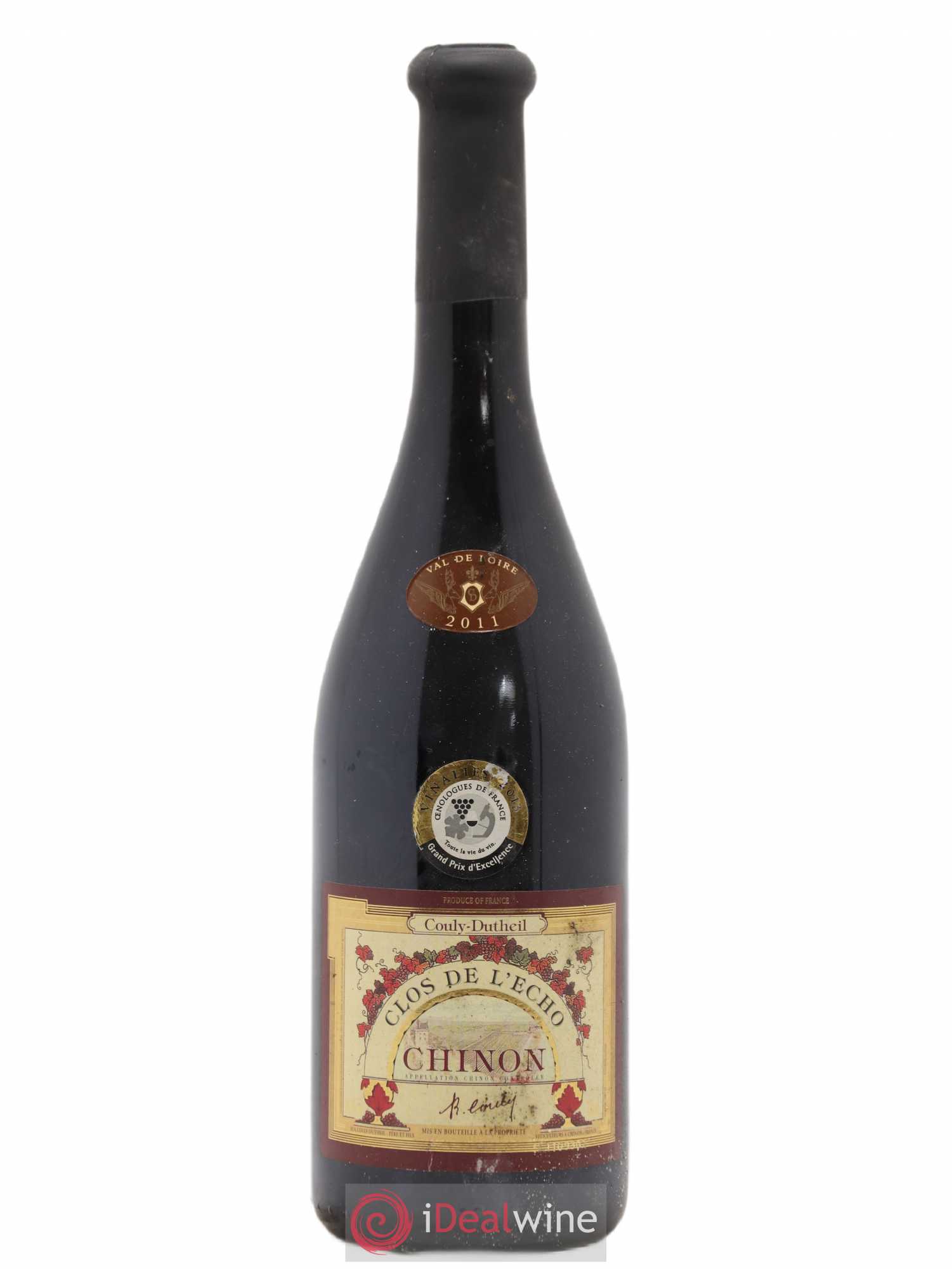 Chinon Clos de l'Echo Couly-Dutheil 2011 - Lot de 1 bouteille - 0