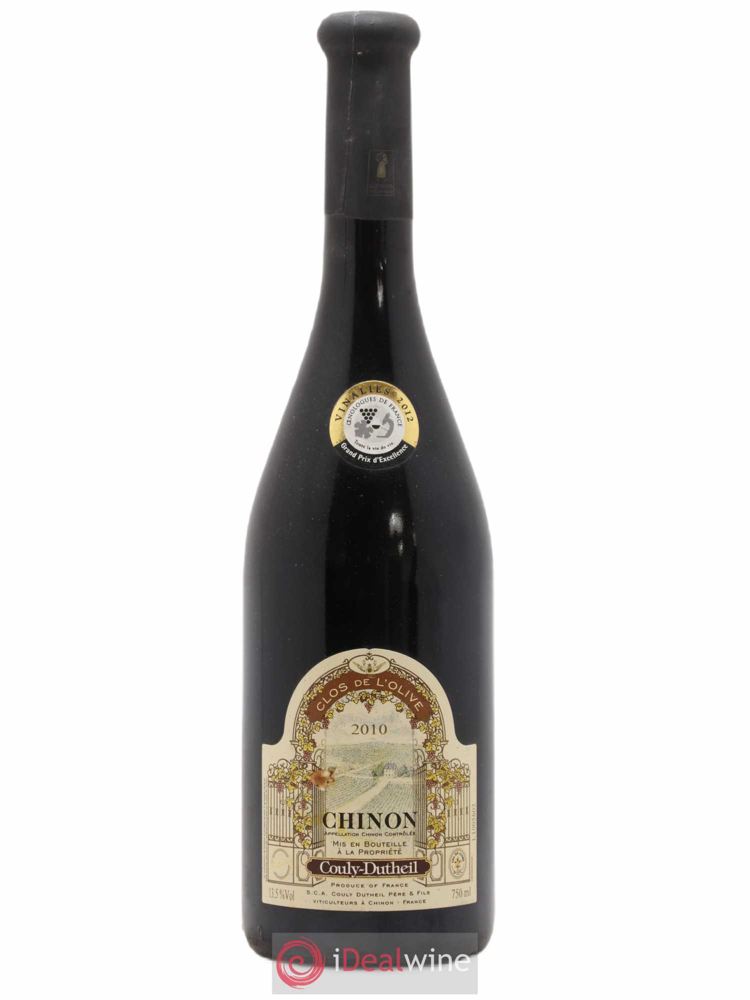 Chinon Clos de l'Olive Couly-Dutheil (Domaine) 2010 - Lot de 1 bouteille - 0