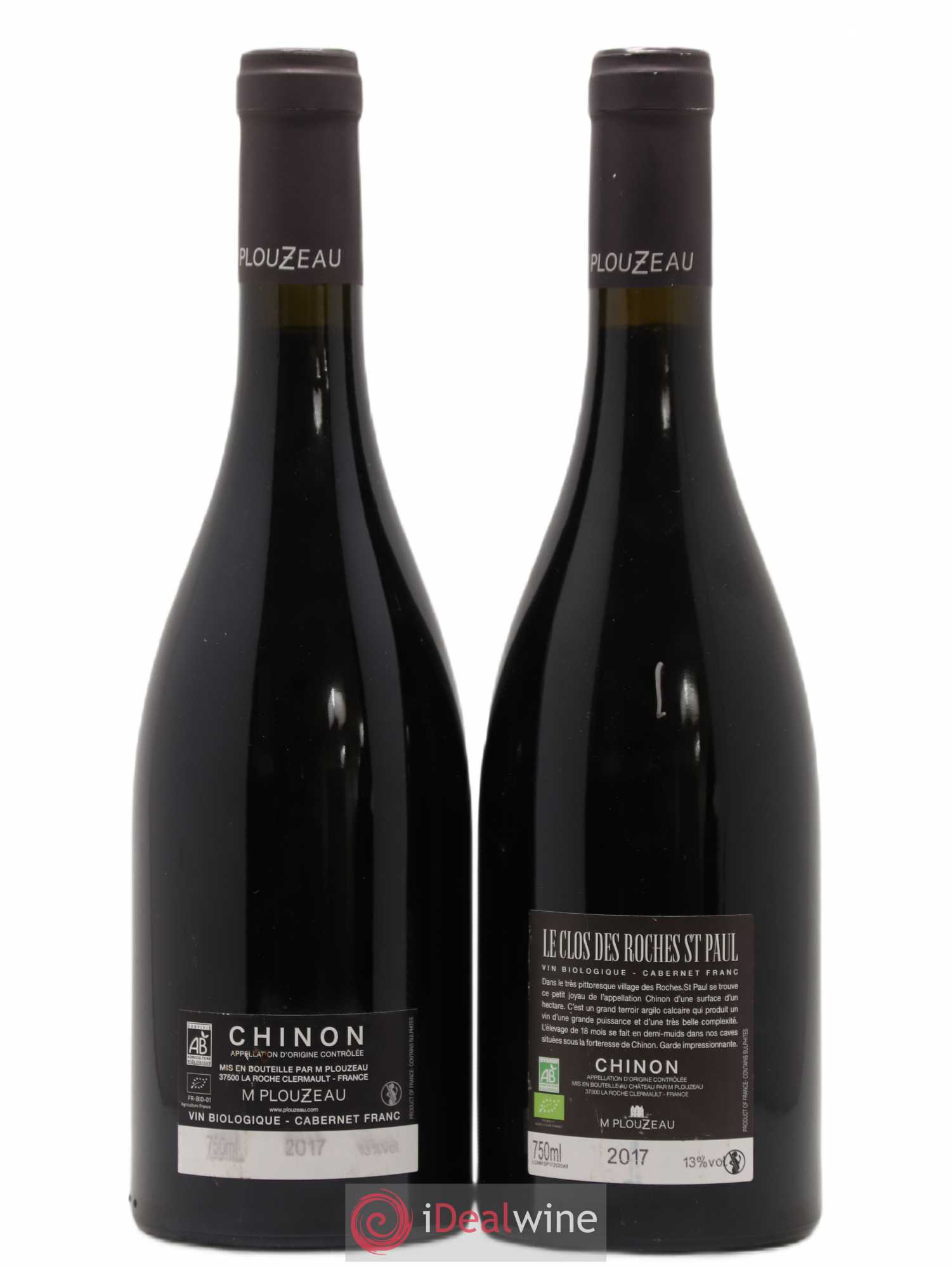 Chinon Plouzeau Roche St Paul 2017 - Posten von 2 Flaschen - 1