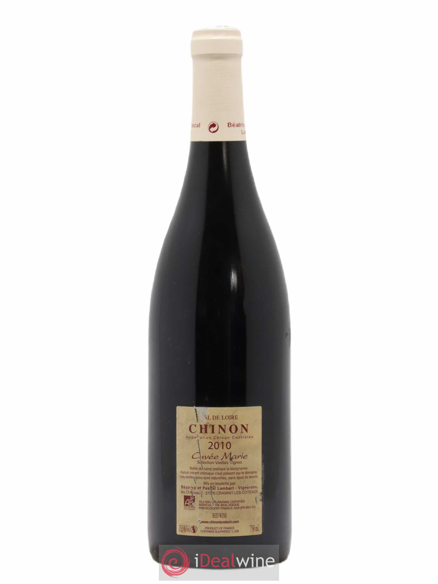 Chinon Lambert Marie 2010 - Lot de 1 bouteille - 1