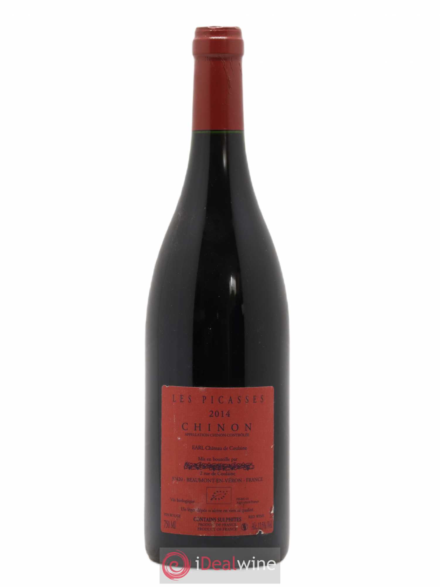 Chinon Les Picasses Château de Coulaine 2014 - Lot de 1 bouteille - 1