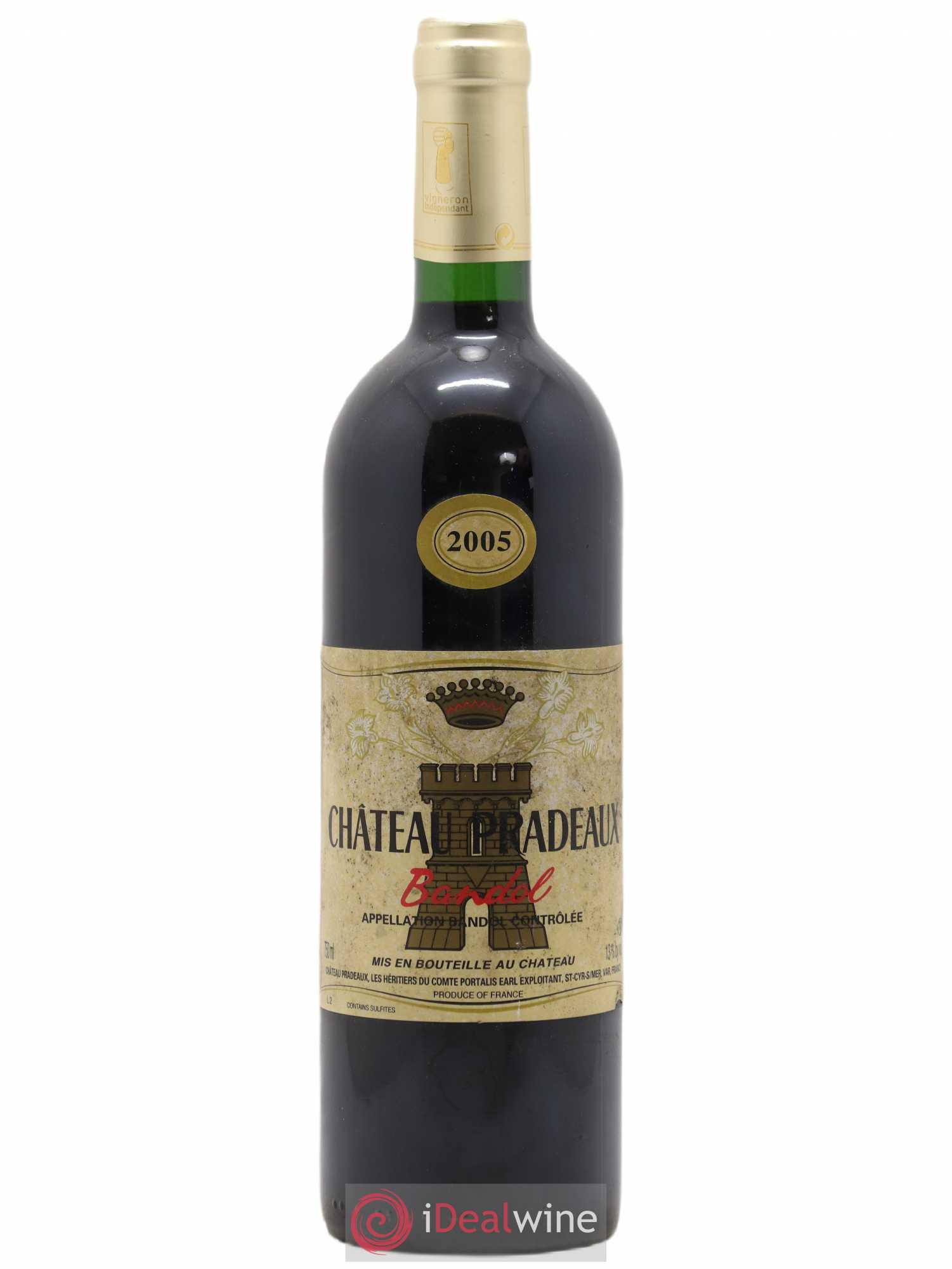 Bandol Château Pradeaux Famille Portalis 2005 - Lot de 1 bouteille - 0