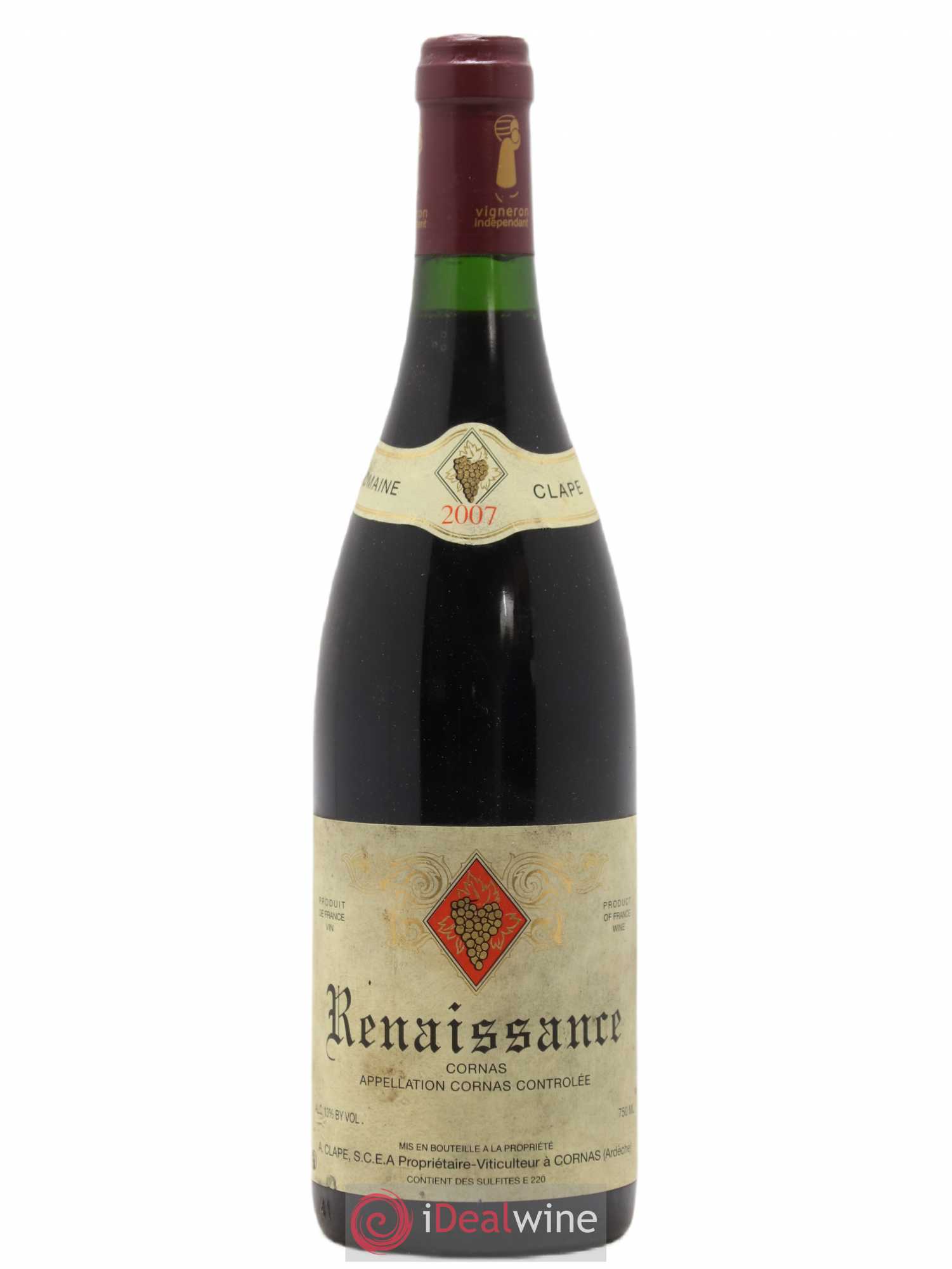 Cornas Renaissance Auguste Clape 2007 - Lot de 1 bouteille - 0