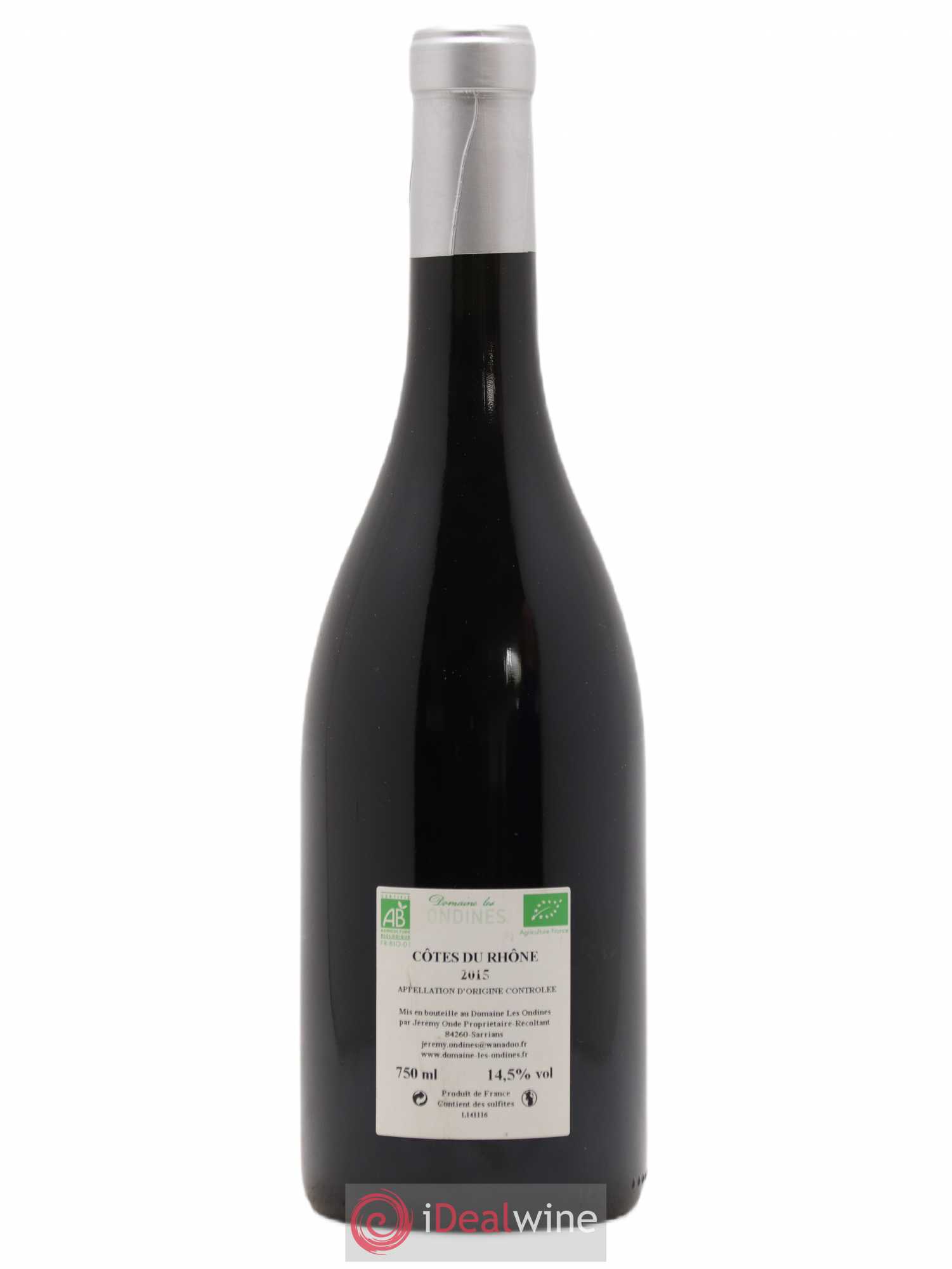 Côtes-du-Rhône Le G Domaine Ondines (sans prix de réserve) 2015 - Posten von 1 Flasche - 1