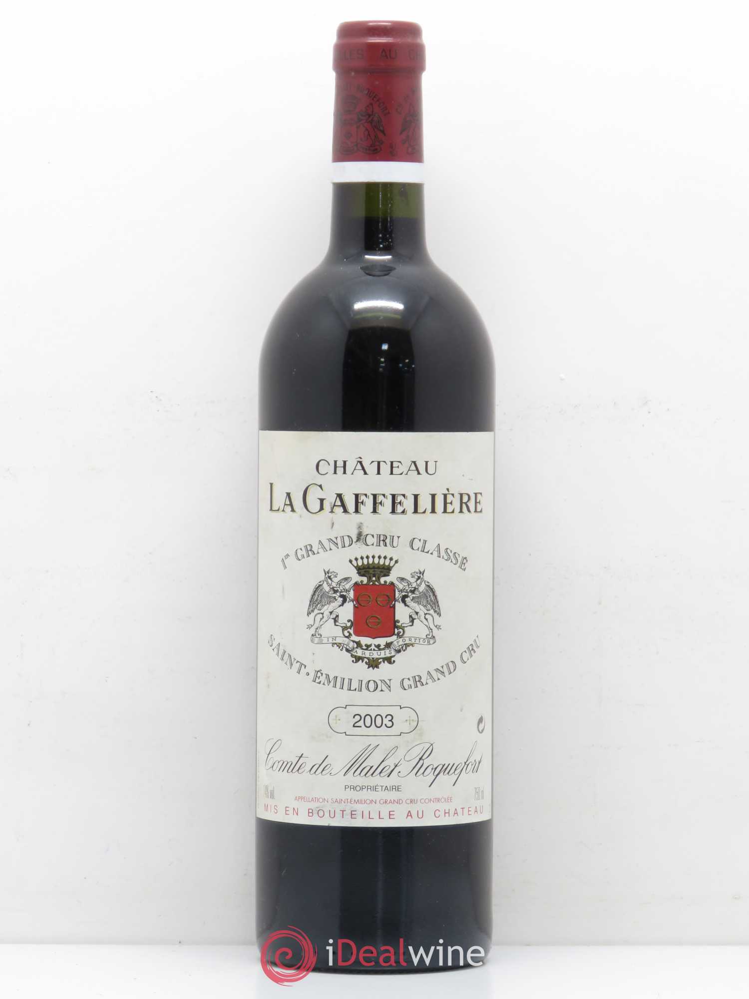 Château la Gaffelière 1er Grand Cru Classé B 2003 - Lot de 1 bouteille - 0