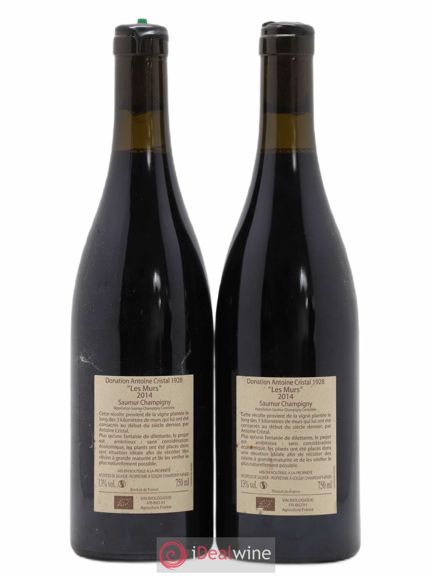 Saumur-Champigny Les Murs Clos Cristal (Domaine) 2014 - Lot de 2 bouteilles - 1