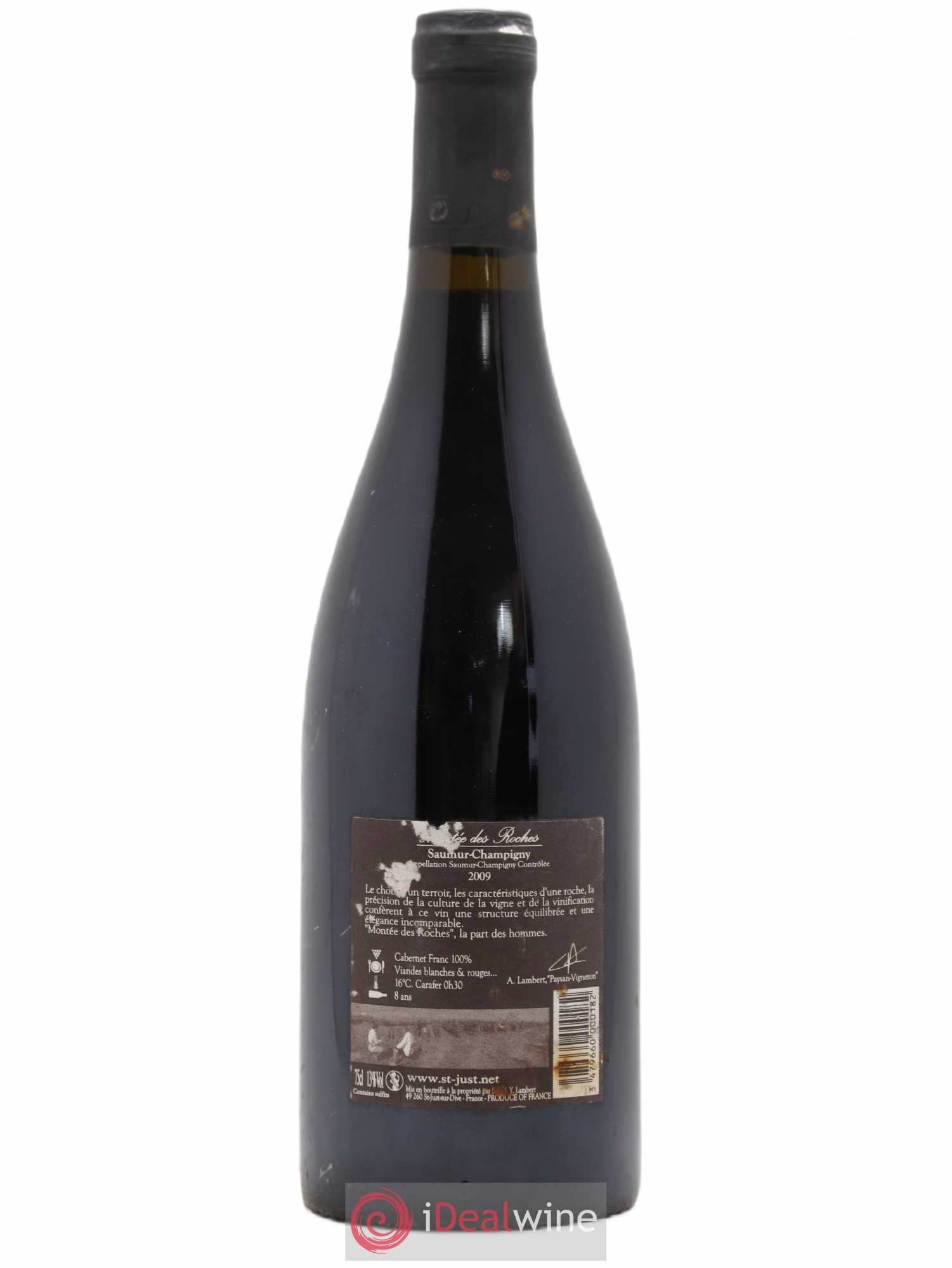Saumur-Champigny Saint Just Montee Roches 2009 - Lot de 1 bouteille - 1