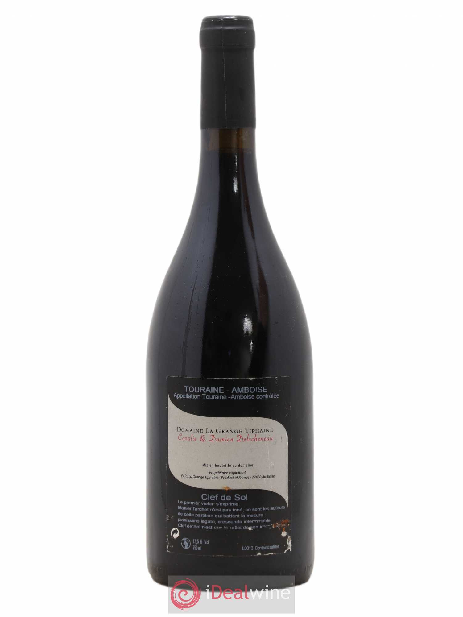 Touraine-Amboise Clef de Sol La Grange Tiphaine 2014 - Lot de 1 bouteille - 1