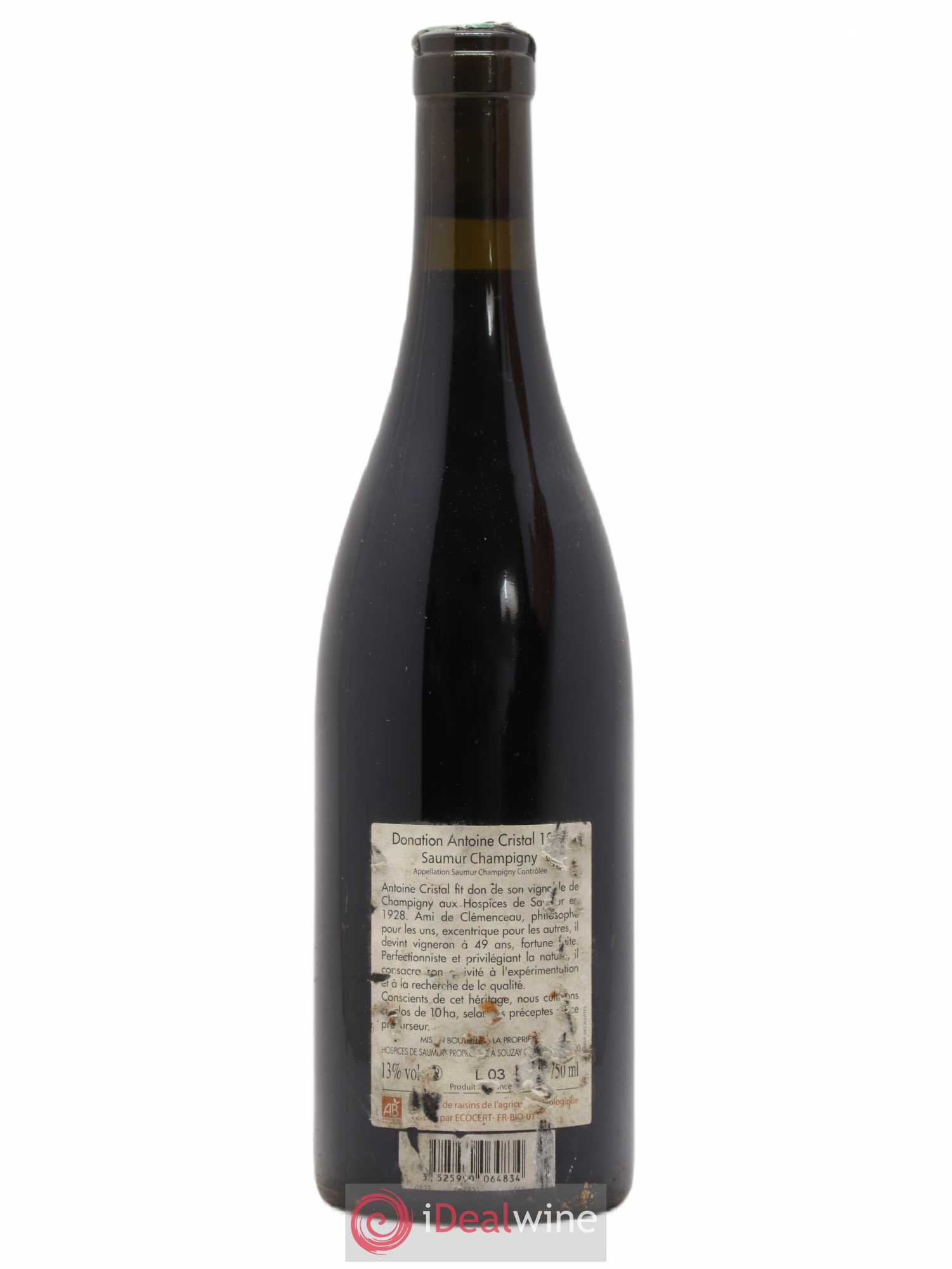 Saumur-Champigny Clos Cristal 2010 - Lot de 1 bouteille - 1