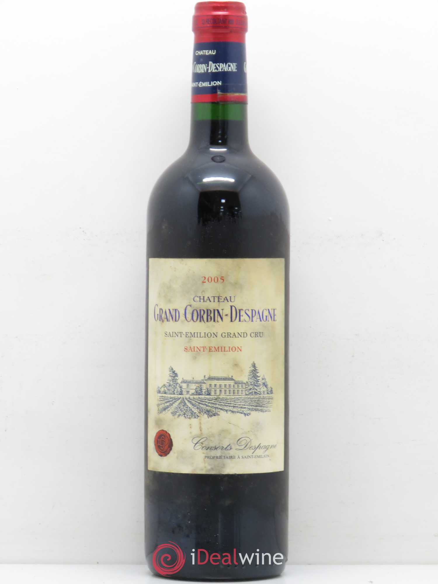 Château Grand Corbin Grand Cru Classé Despagne 2005 - Lot de 1 bouteille - 0