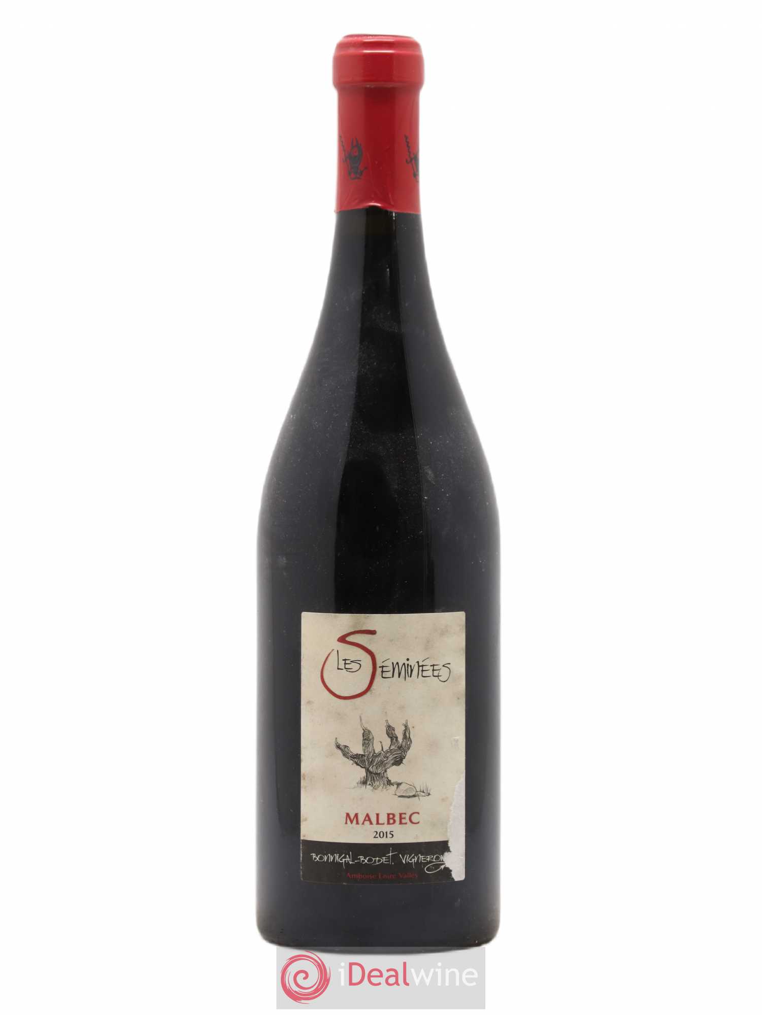 Touraine Amboise Malbec Les Séminées Bonnigal Bodet 2015 - Posten von 1 Flasche - 0