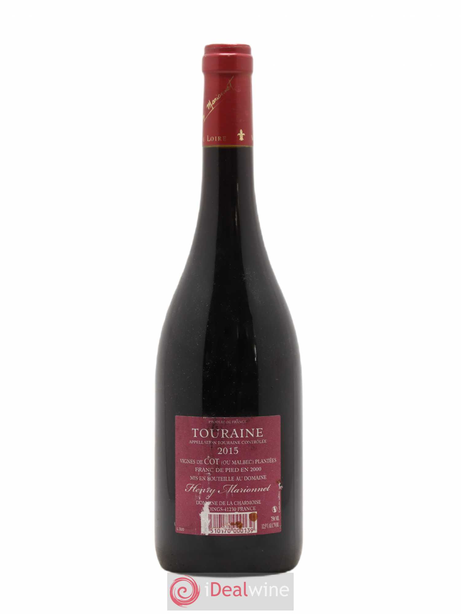 Touraine Marionnet Vinifera Côt 2015 - Posten von 1 Flasche - 1