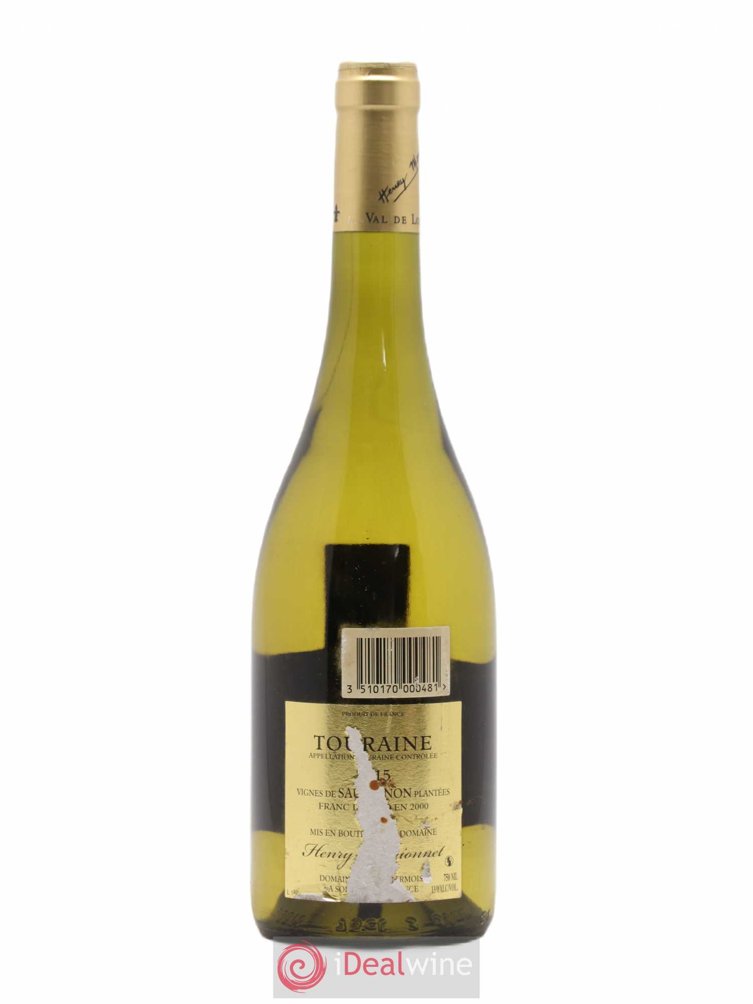 Touraine Marionnet Vinifera Sauvignon (sans prix de réserve) 2015 - Lot de 1 bouteille - 1
