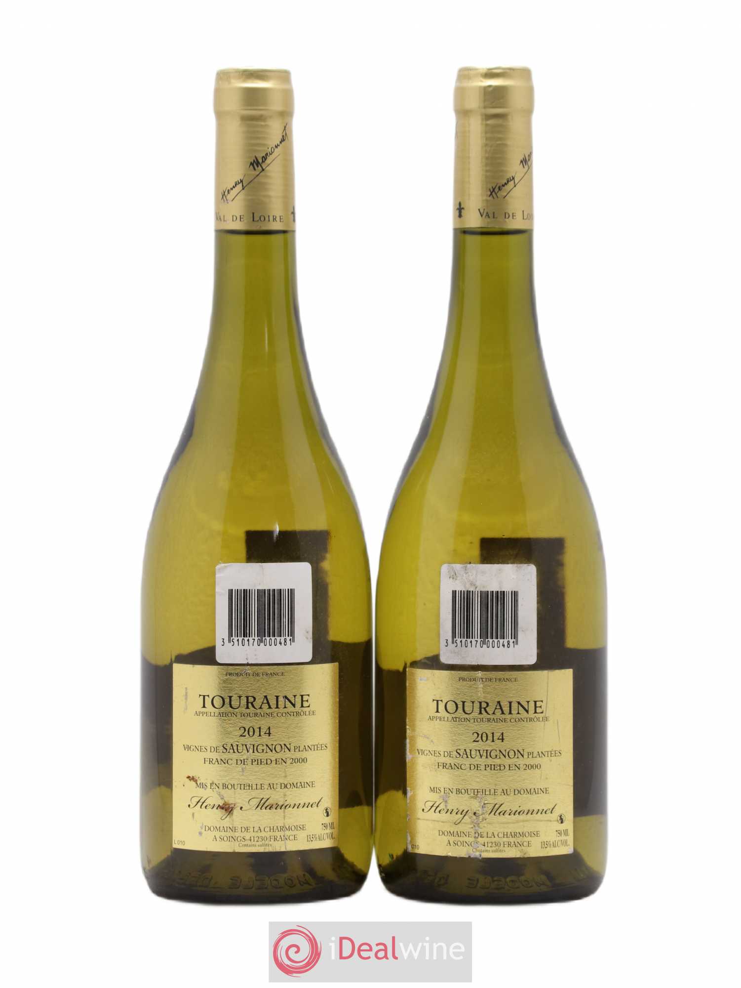 Touraine Marionnet Vinifera Sauvignon (sans prix de réserve) 2014 - Posten von 2 Flaschen - 1