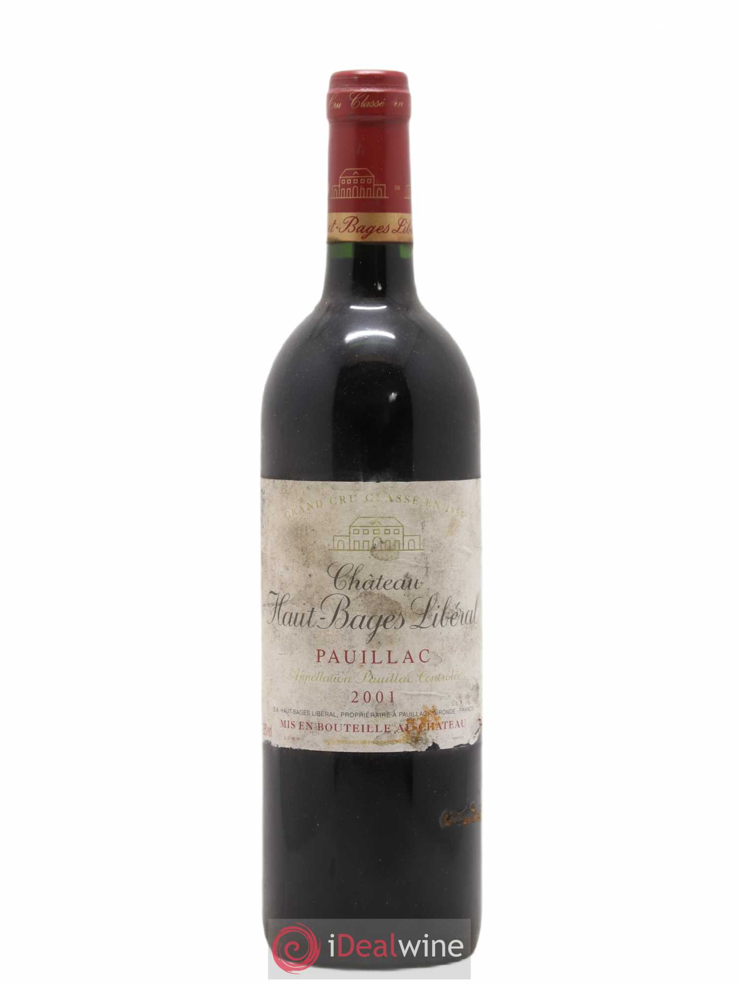 Château Haut Bages Libéral 5ème Grand Cru Classé 2001 - Lot de 1 bouteille - 0