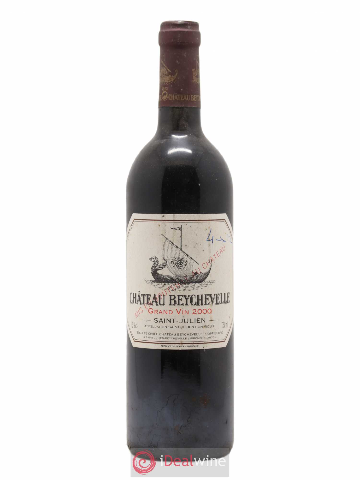 Château Beychevelle 4ème Grand Cru Classé 2000 - Lot de 1 bouteille - 0