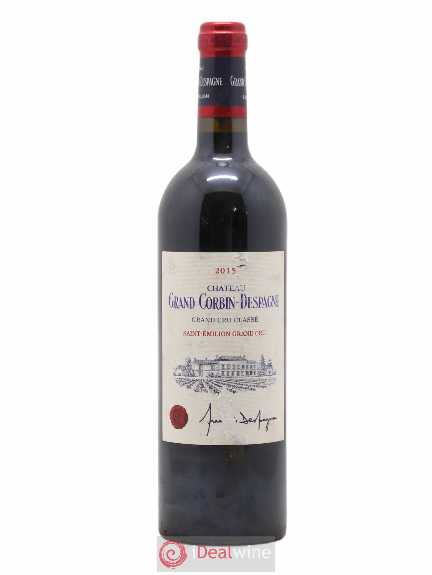 Château Grand Corbin Despagne Grand Cru Classé 2015 - Lot de 1 bouteille - 0