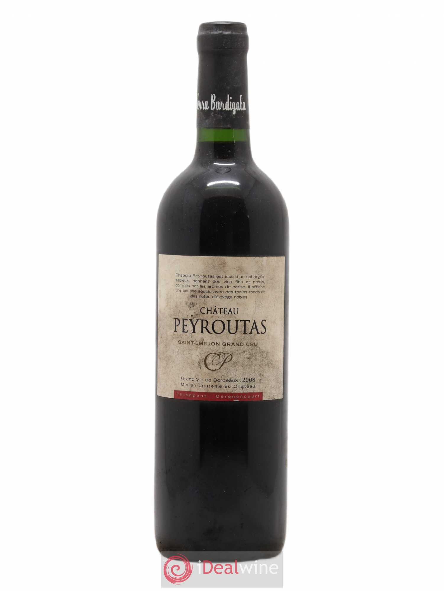 Saint-Émilion Peyroutas (sans prix de réserve) 2008 - Posten von 1 Flasche - 0