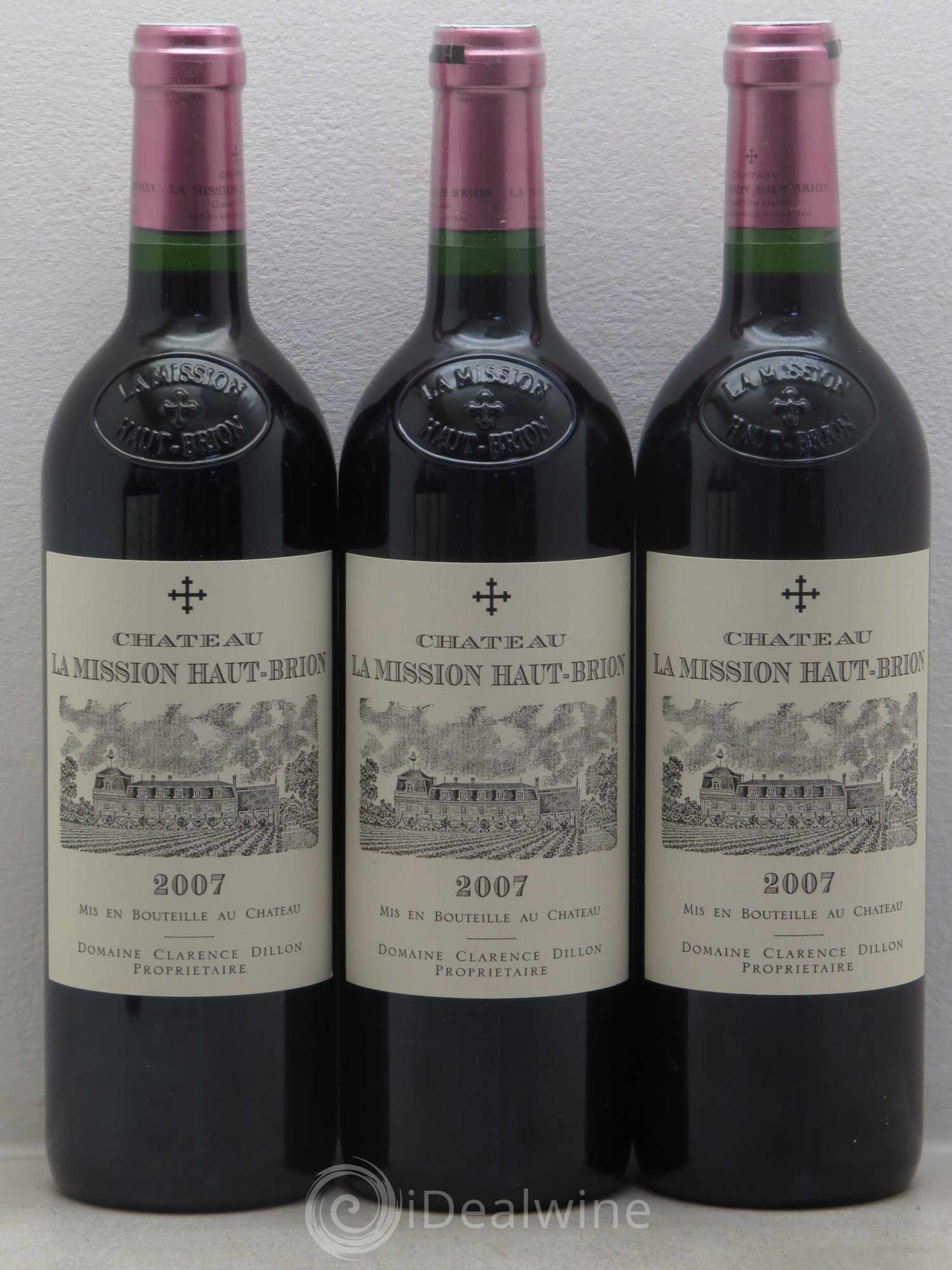 Château la Mission Haut-Brion Cru Classé de Graves 2007 - Lot de 6 bouteilles - 1