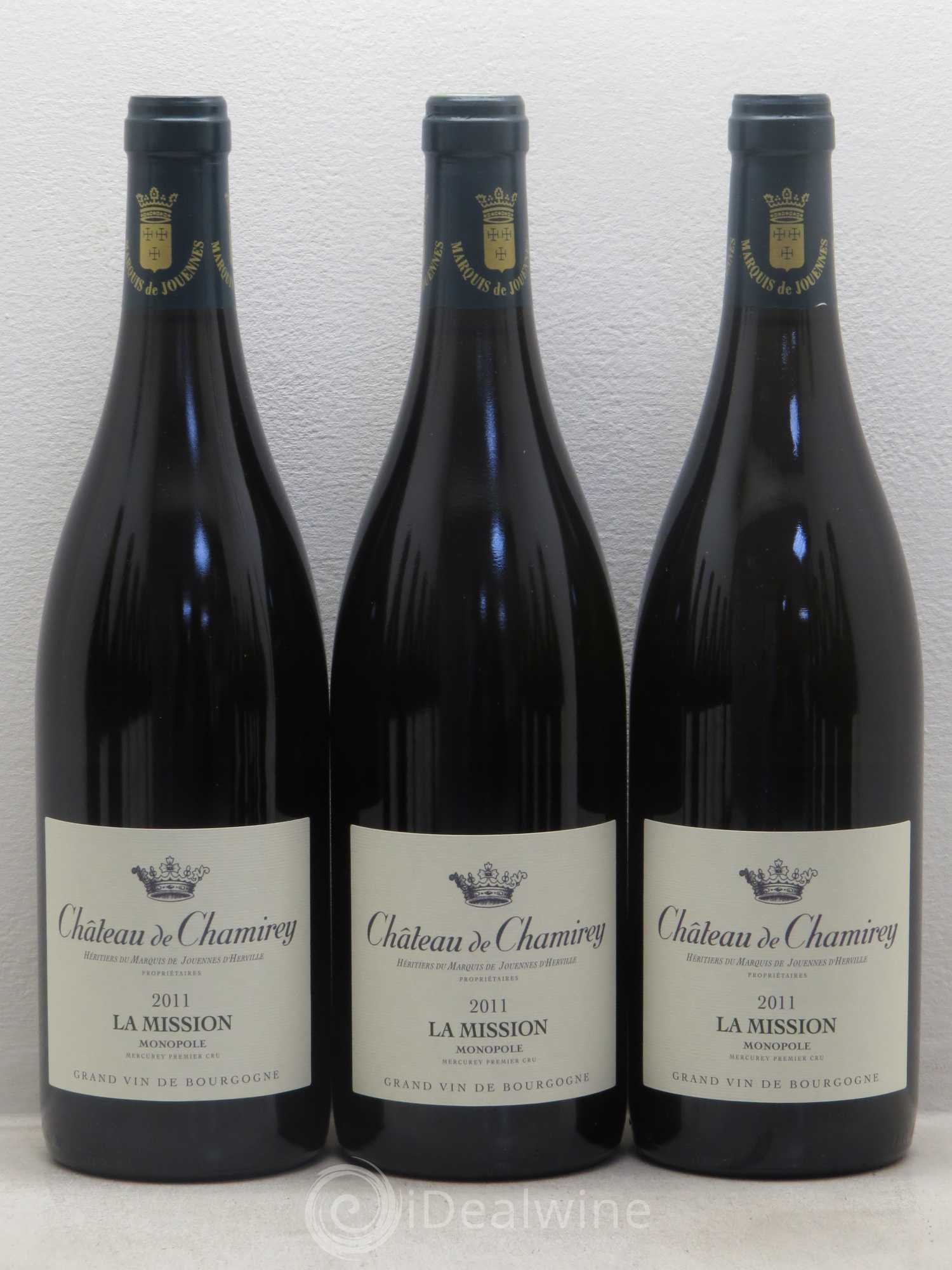 Mercurey 1er Cru La Mission - Monopole - Château de Chamirey 2011 - Posten von 12 Flaschen - 1