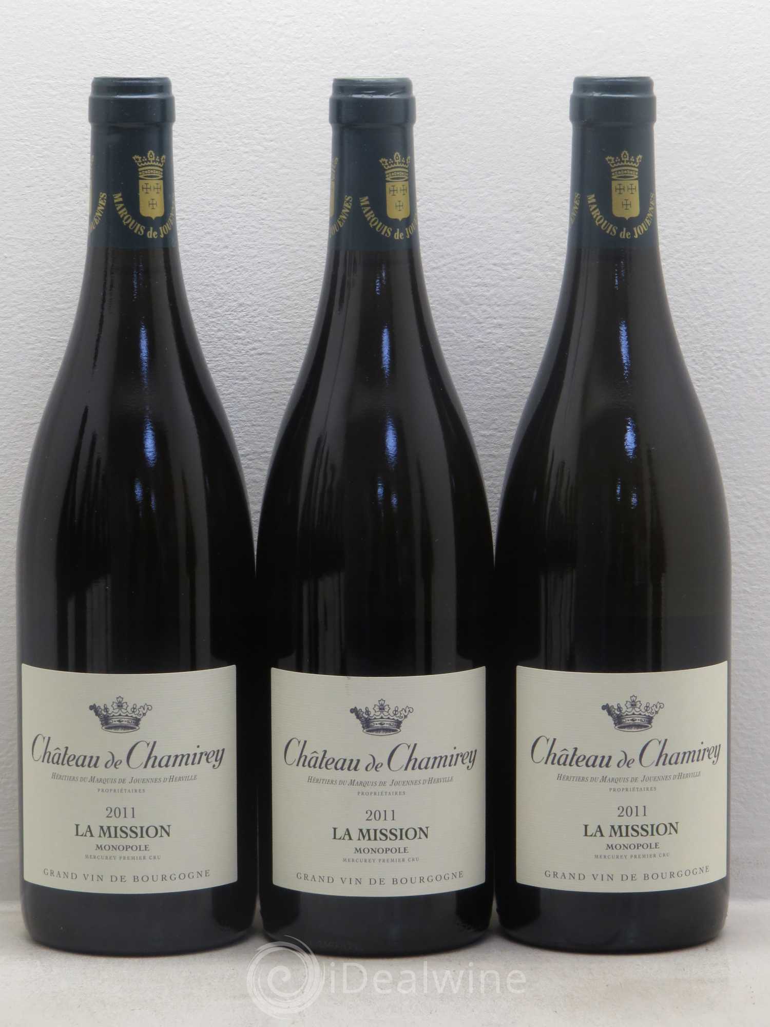 Mercurey 1er Cru La Mission - Monopole - Château de Chamirey 2011 - Posten von 12 Flaschen - 2