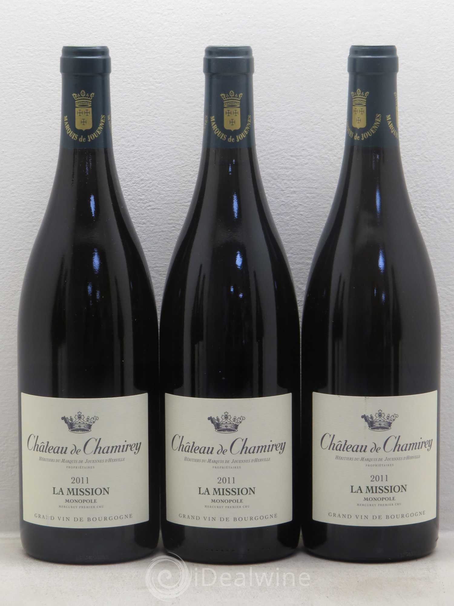 Mercurey 1er Cru La Mission - Monopole - Château de Chamirey 2011 - Posten von 12 Flaschen - 3