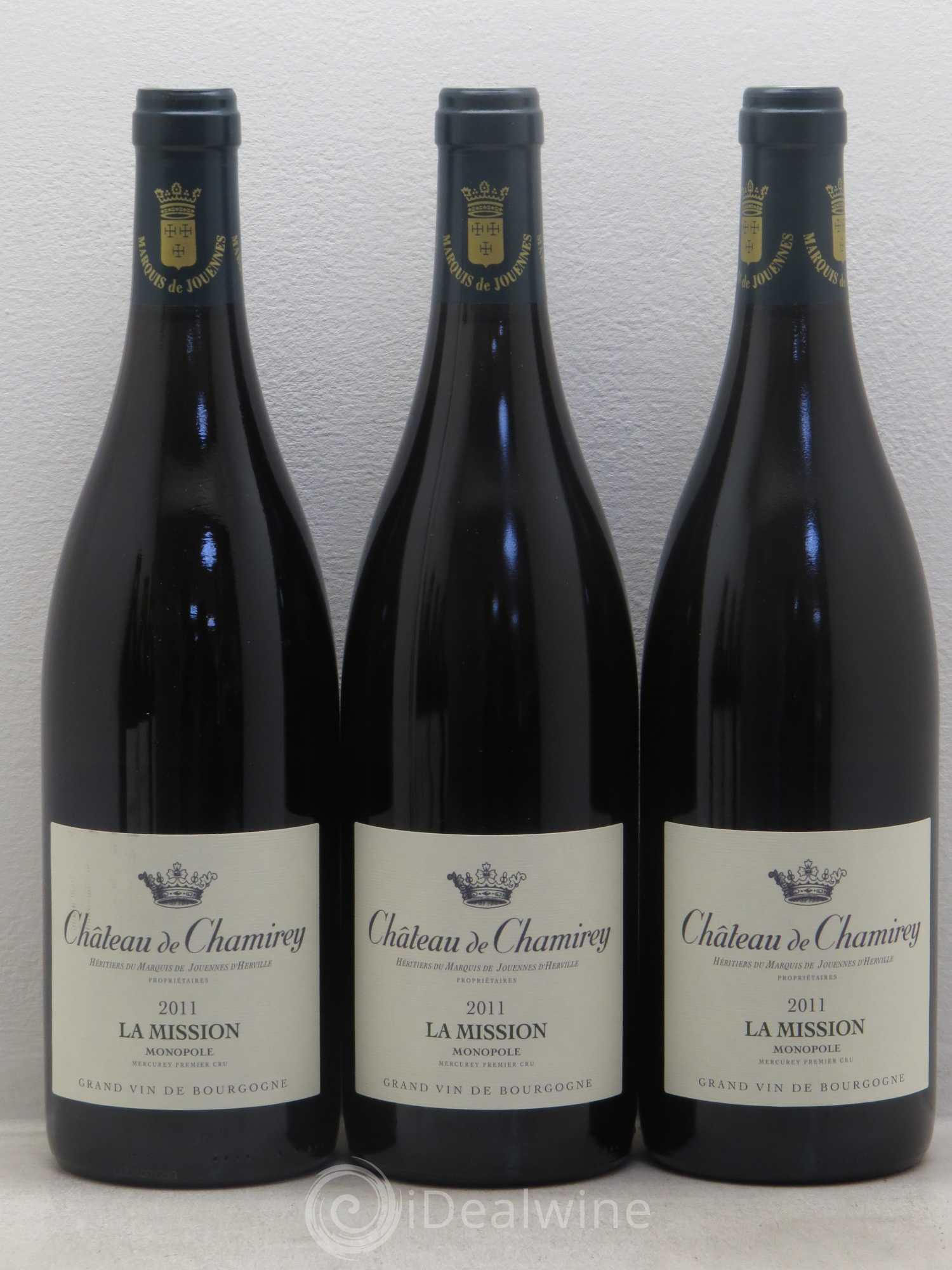 Mercurey 1er Cru La Mission - Monopole - Château de Chamirey 2011 - Posten von 6 Flaschen - 1