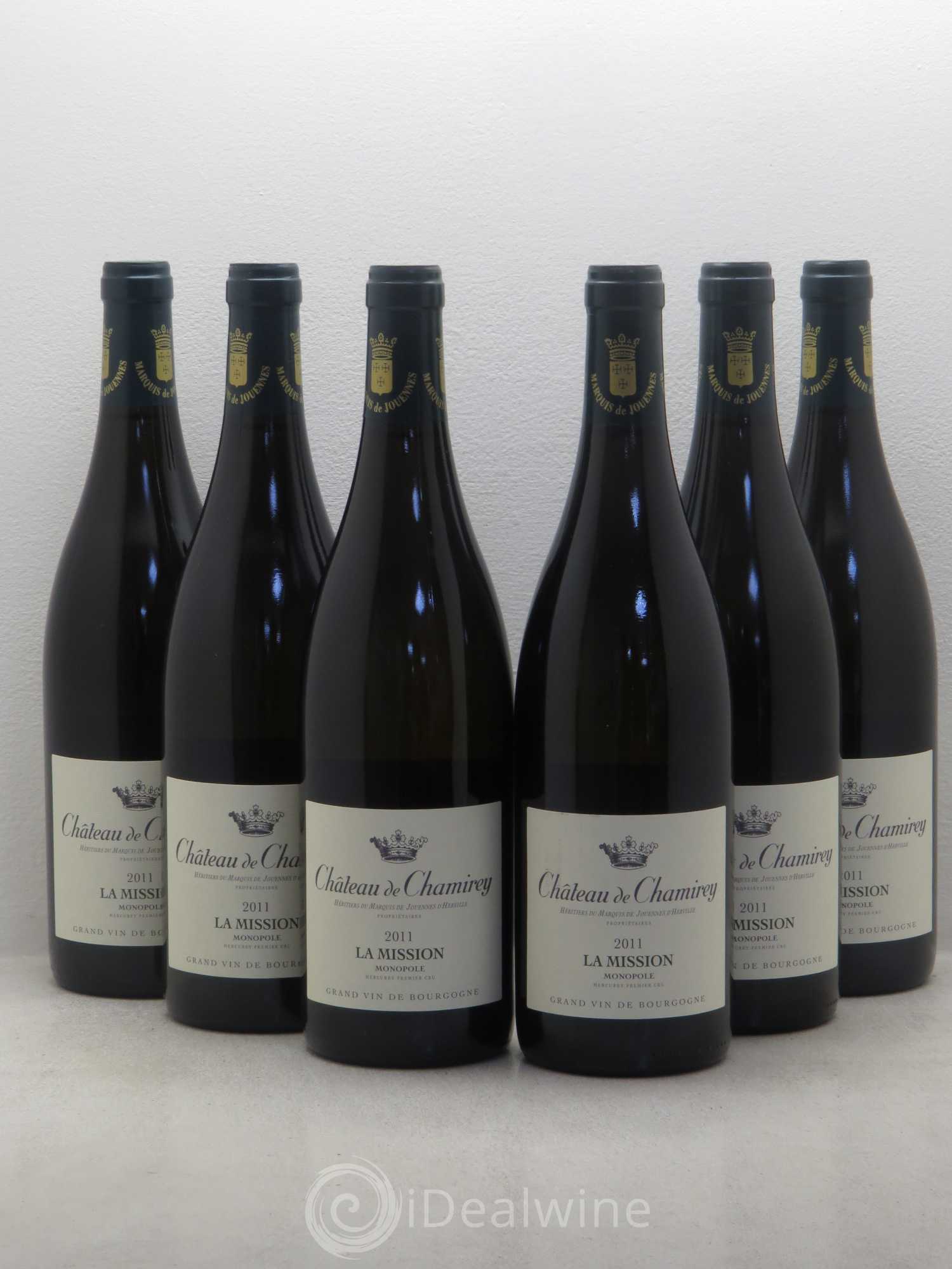 Mercurey 1er Cru La Mission - Monopole - Château de Chamirey 2011 - Posten von 6 Flaschen - 0