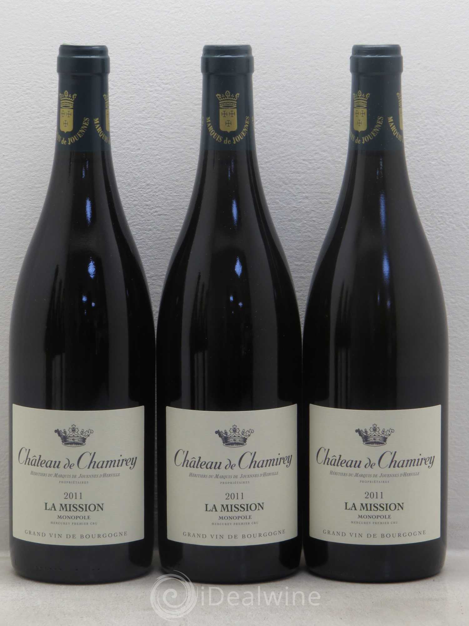 Mercurey 1er Cru La Mission - Monopole - Château de Chamirey 2011 - Posten von 6 Flaschen - 1